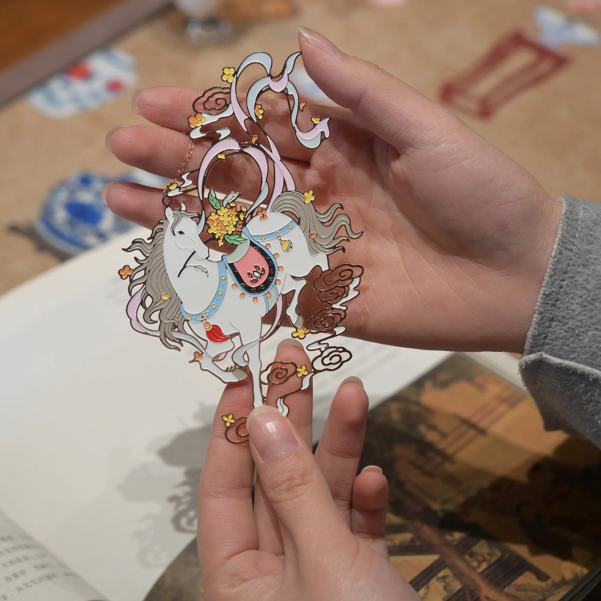 Auspicious Animal Metal Bookmarks (Horse) - Image 3