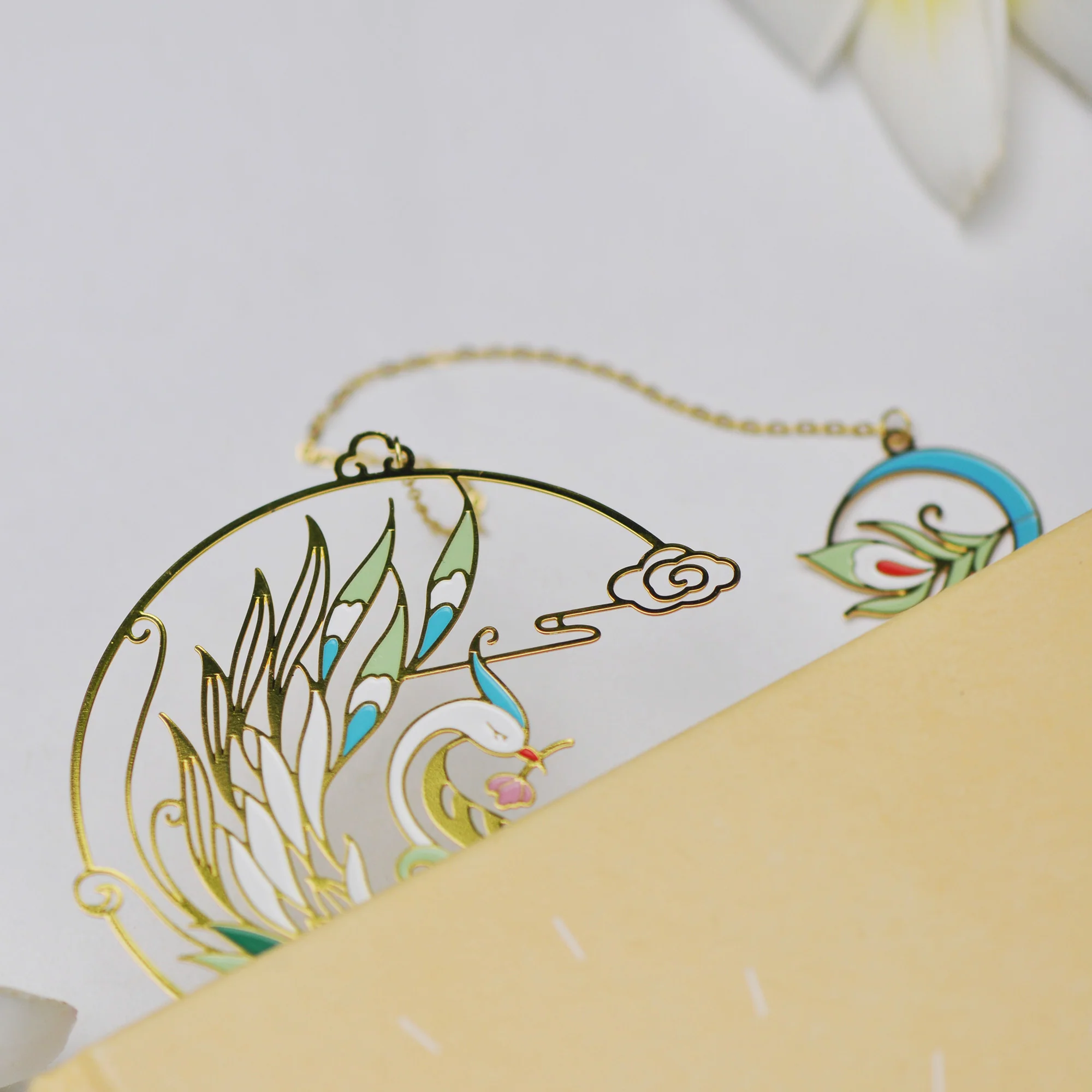 Auspicious Animal Metal Bookmarks (Phoenix) - Image 4