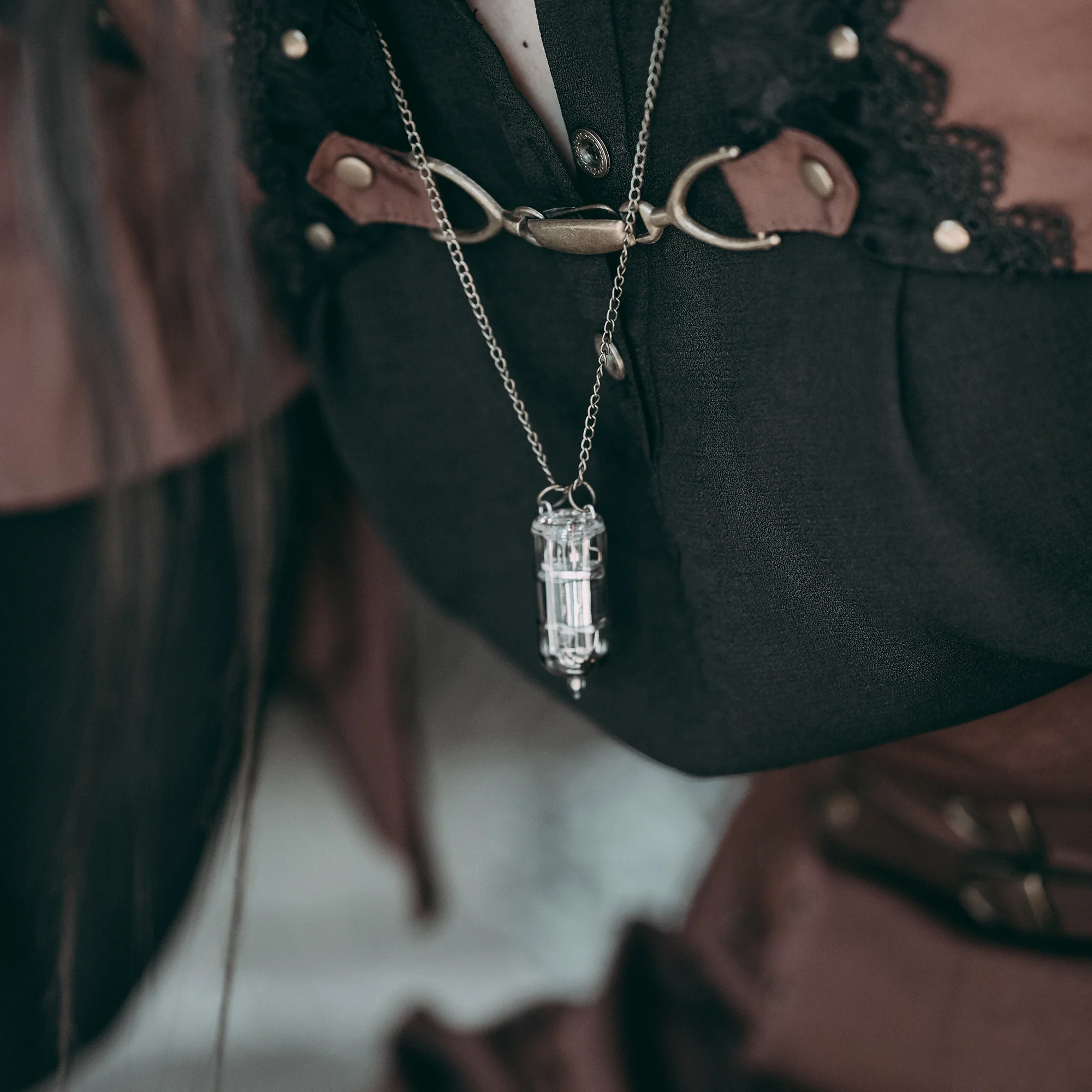 Curio Capsule Handcrafted Steampunk Pendant Necklace - Image 5