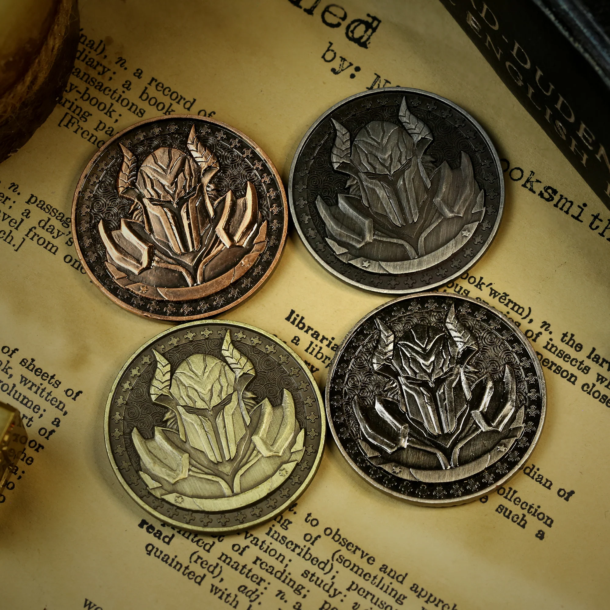 Four Horsemen of the Apocalypse Collectible Metal Coins - Image 8
