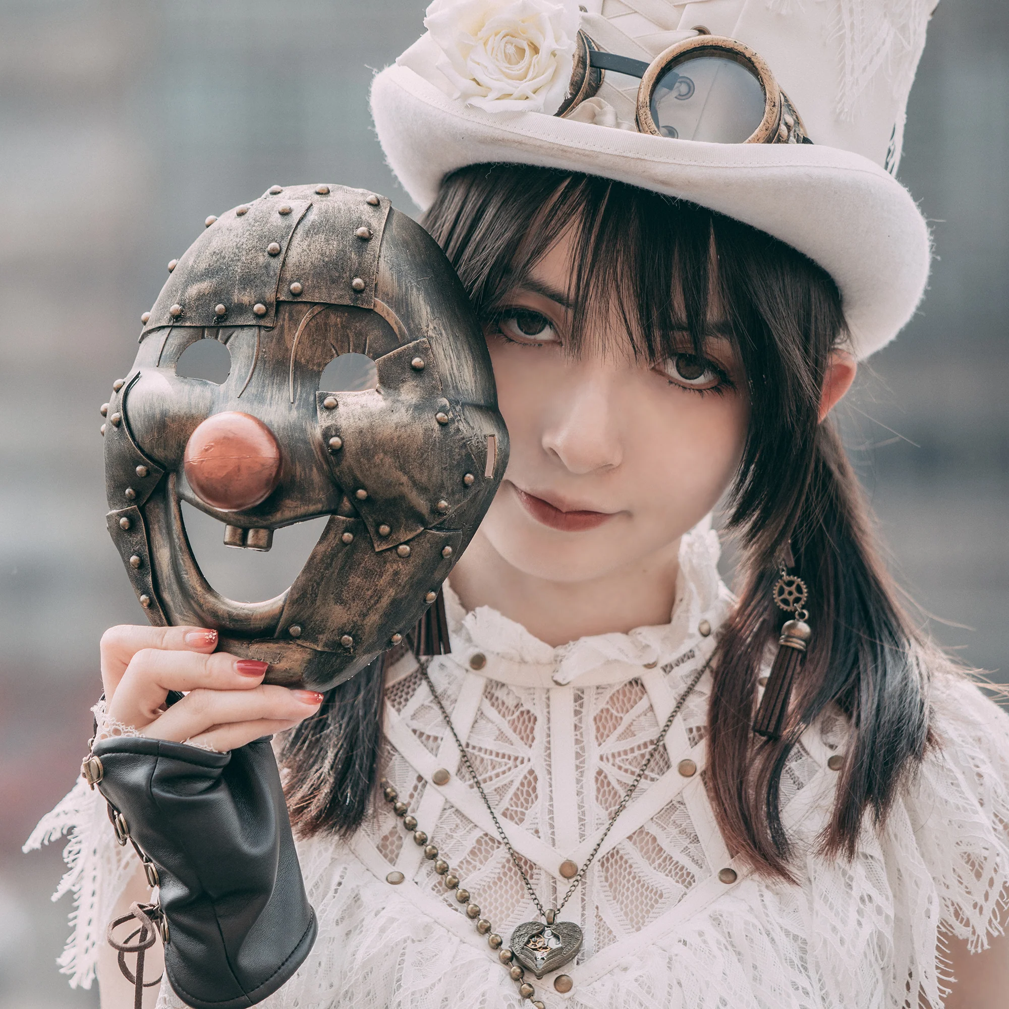 Heart of Steampunk Handcrafted Pendant Necklace - Image 4