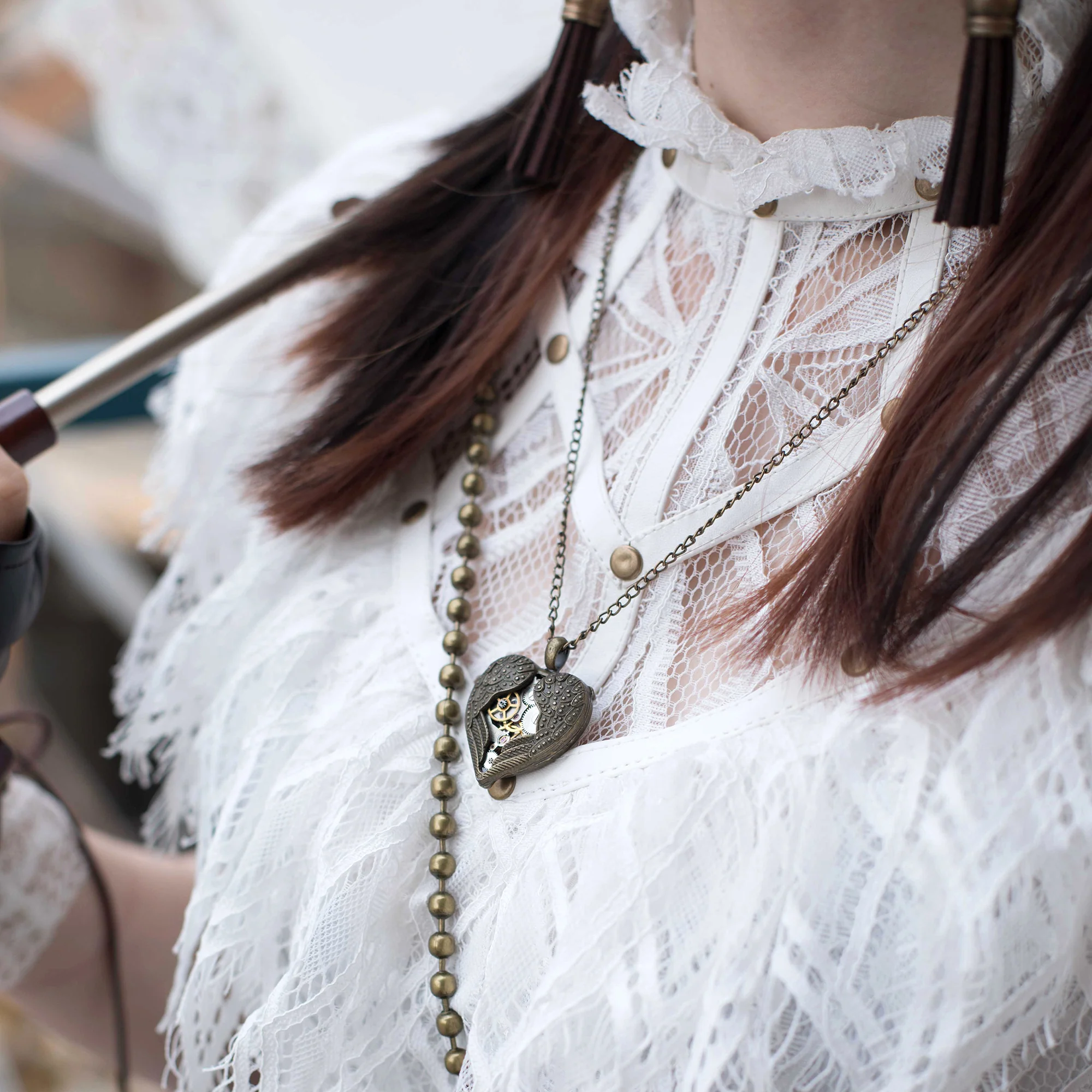 Heart of Steampunk Handcrafted Pendant Necklace - Image 5