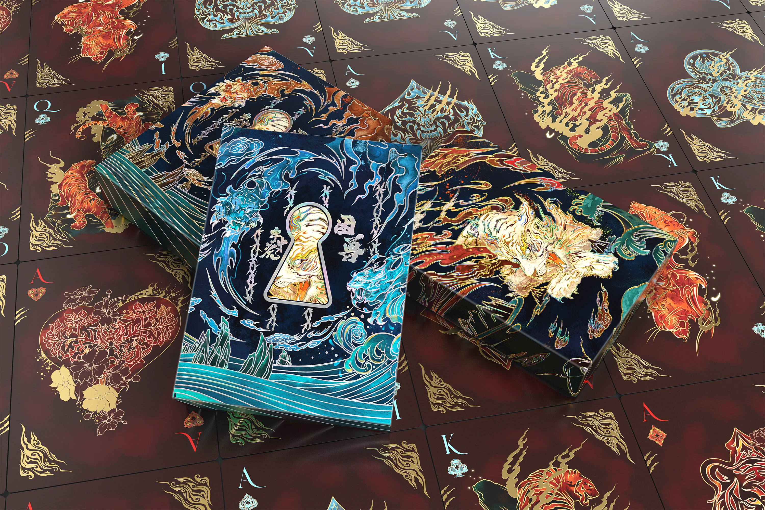 Imprisoned Tiger Playing Card Gift Set - Image 2