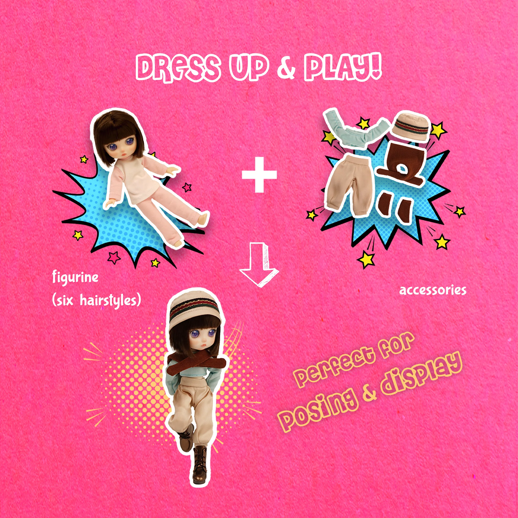 Lady Doolli Dress Up & Play Ball-Jointed Dolls - Image 14