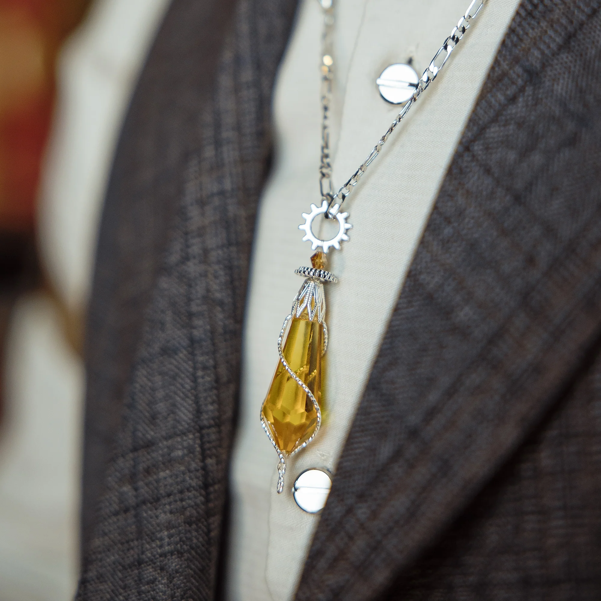 Lord of Mysteries Klein Series "Spirit Pendulum" Handcrafted Steampunk Necklace - Image 4