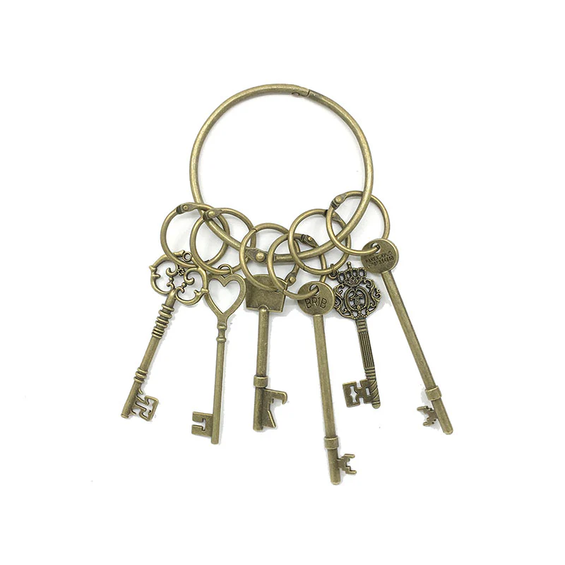 Lord of the Keys Handcrafted Antique Brass Skeleton Key Set - Image 5