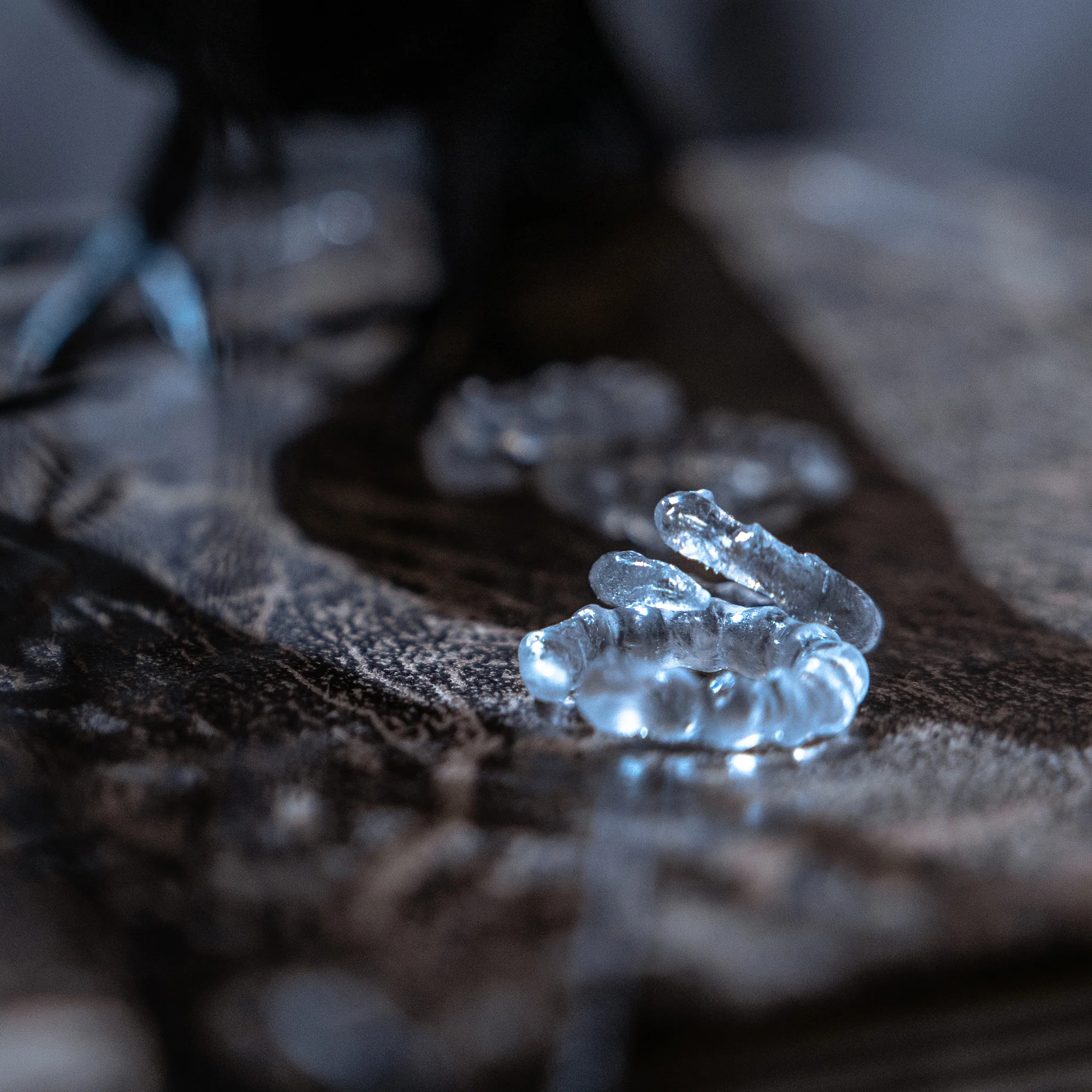 Lord of Mysteries Amon Series "Worm of Time" Handcrafted Translucent Resin Ring - Image 3