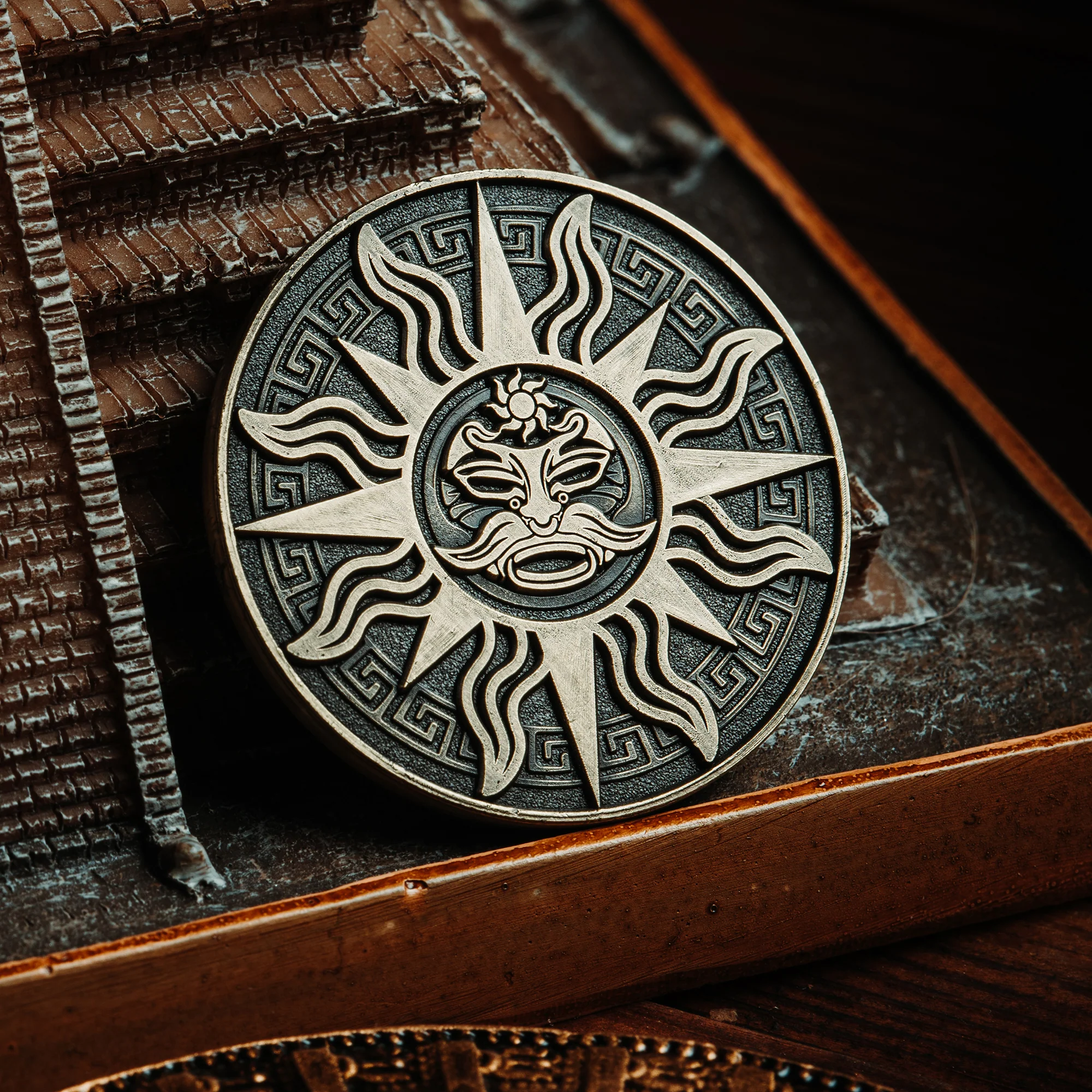 Maya Sun & Moon Collectible Metal Coins - Image 4