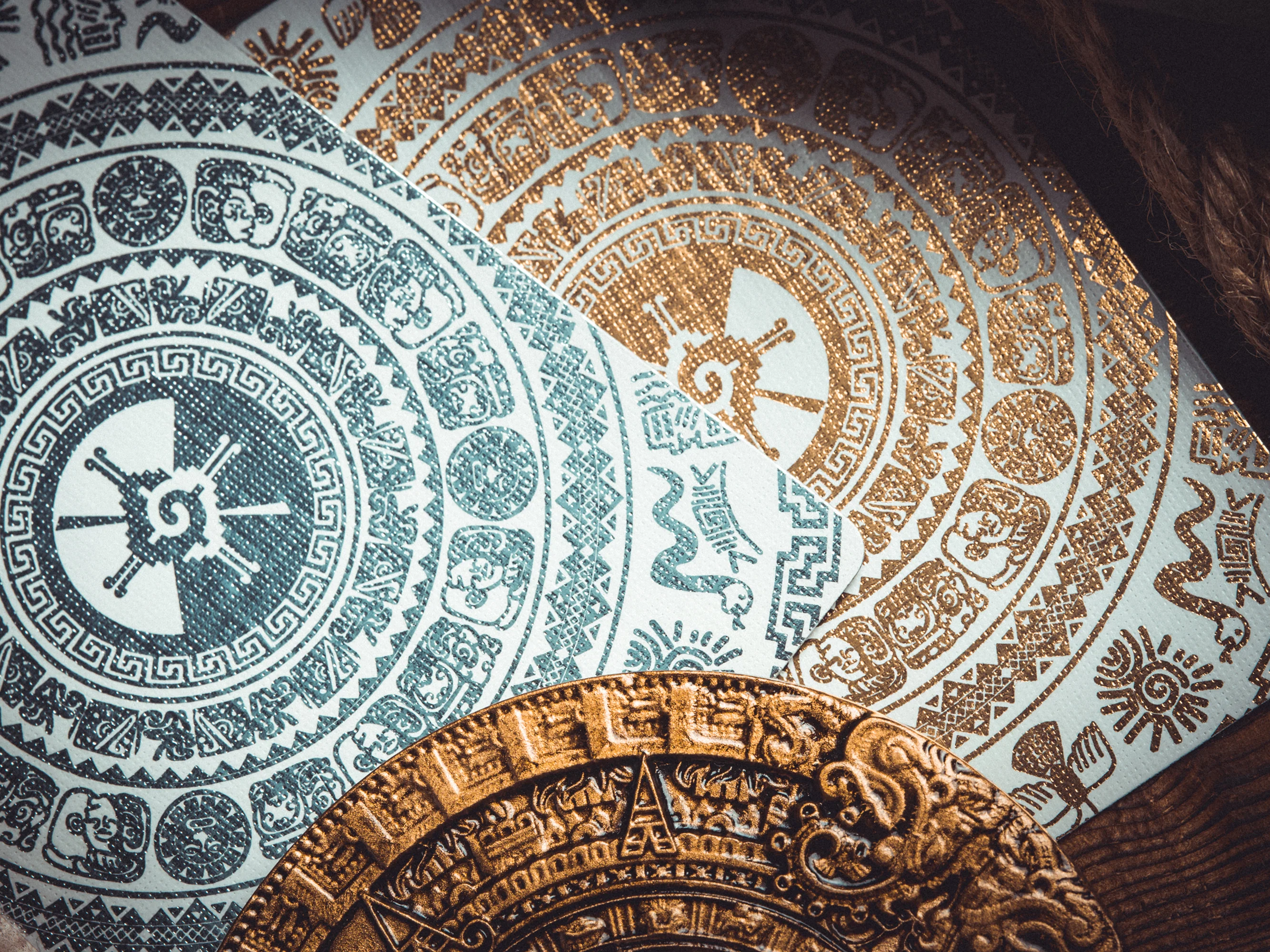 Maya Sun & Moon Playing Cards - Image 31