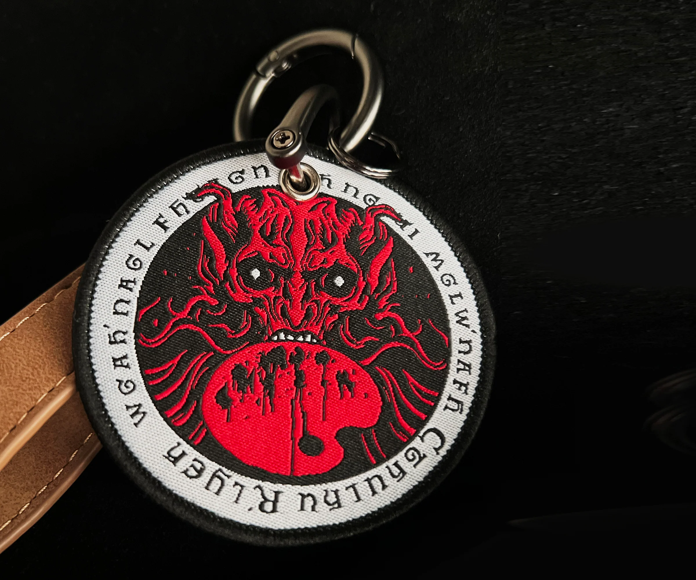 Pages on Stitches Cthulhu Mythos Embroidered Keychains - Image 3