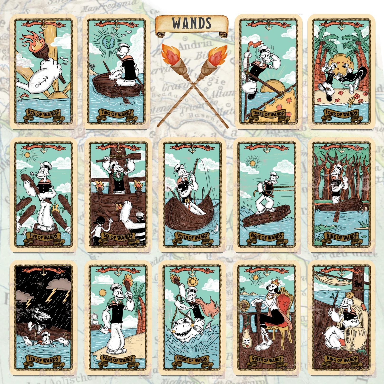 Sailor's Arcana: Popeye Inspired Tarot Deck - Image 10