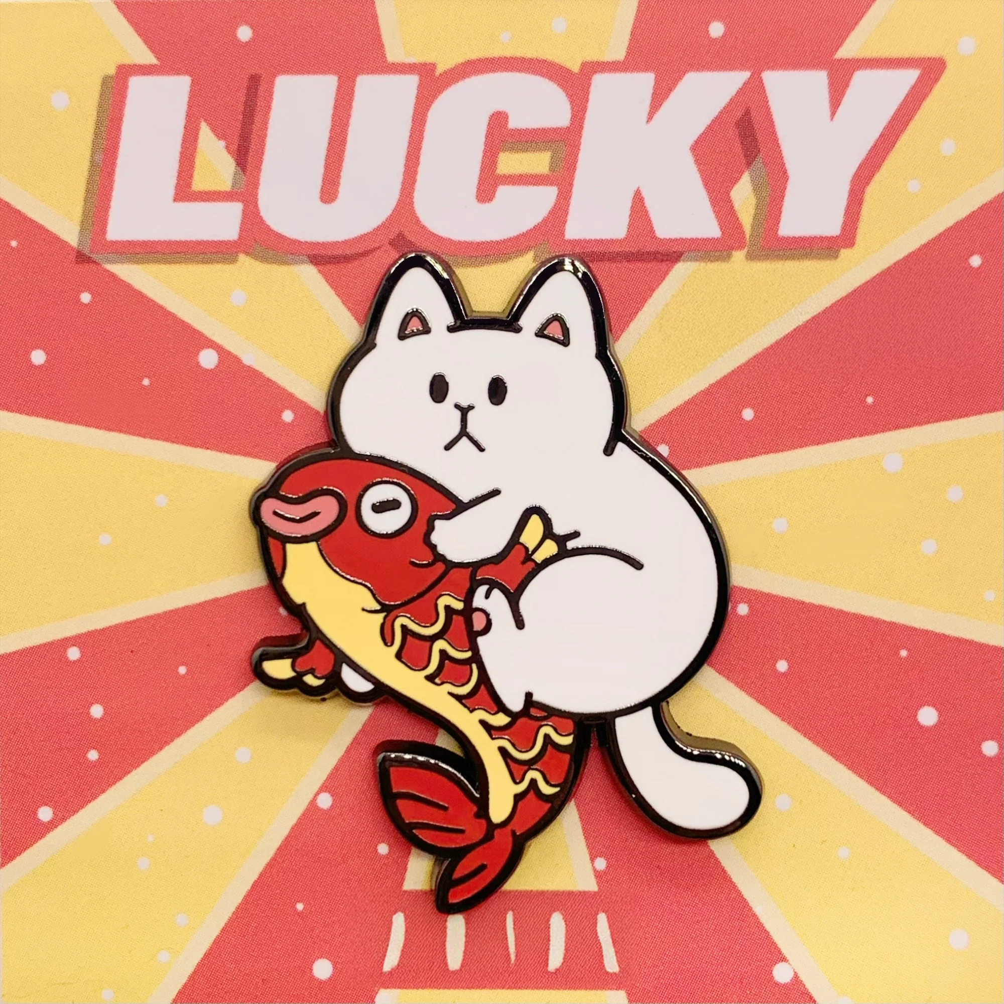 Stop! Mini Planet Enamel Pins Lucky Cat Series - Image 4