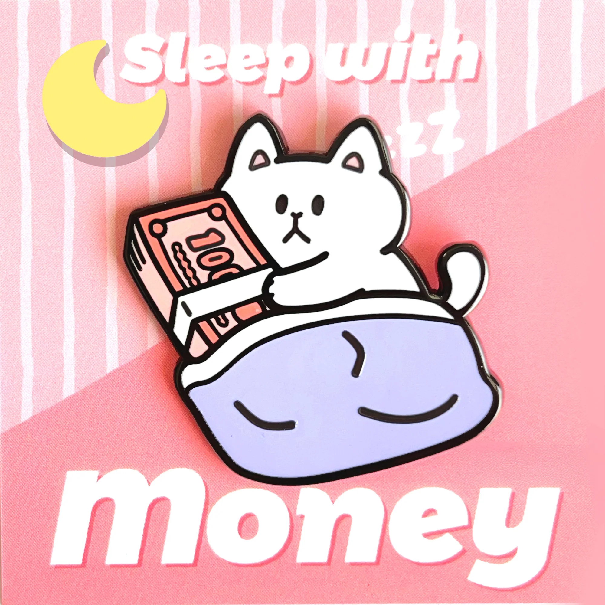 Stop! Mini Planet Enamel Pins Rich Cat Series - Image 9