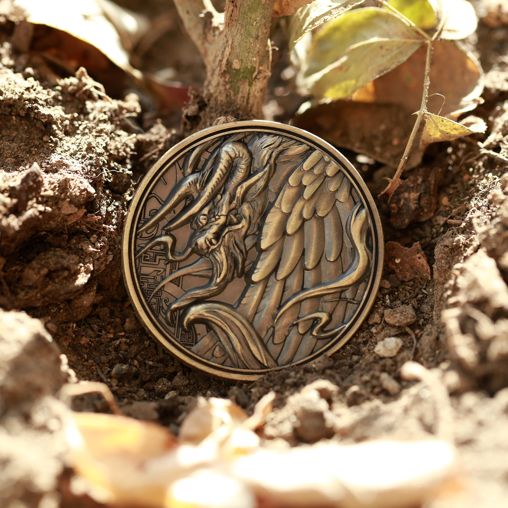 The Four Fiends in Chinese Mythology Collectible Metal Coins - Image 8