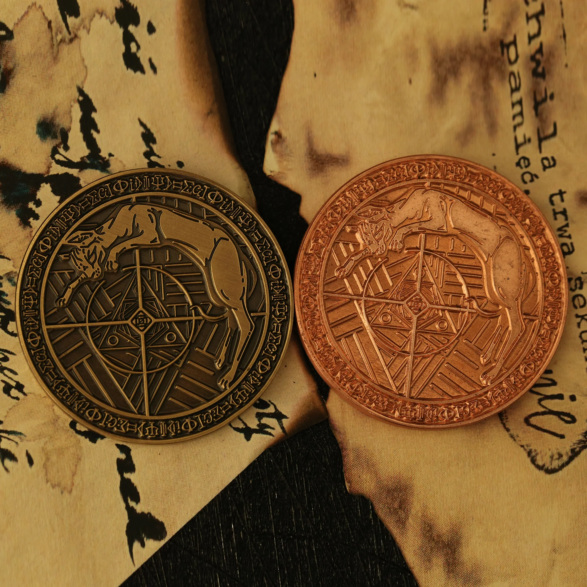 The Four Magical Creatures in Physics Collectible Metal Coins - Image 4