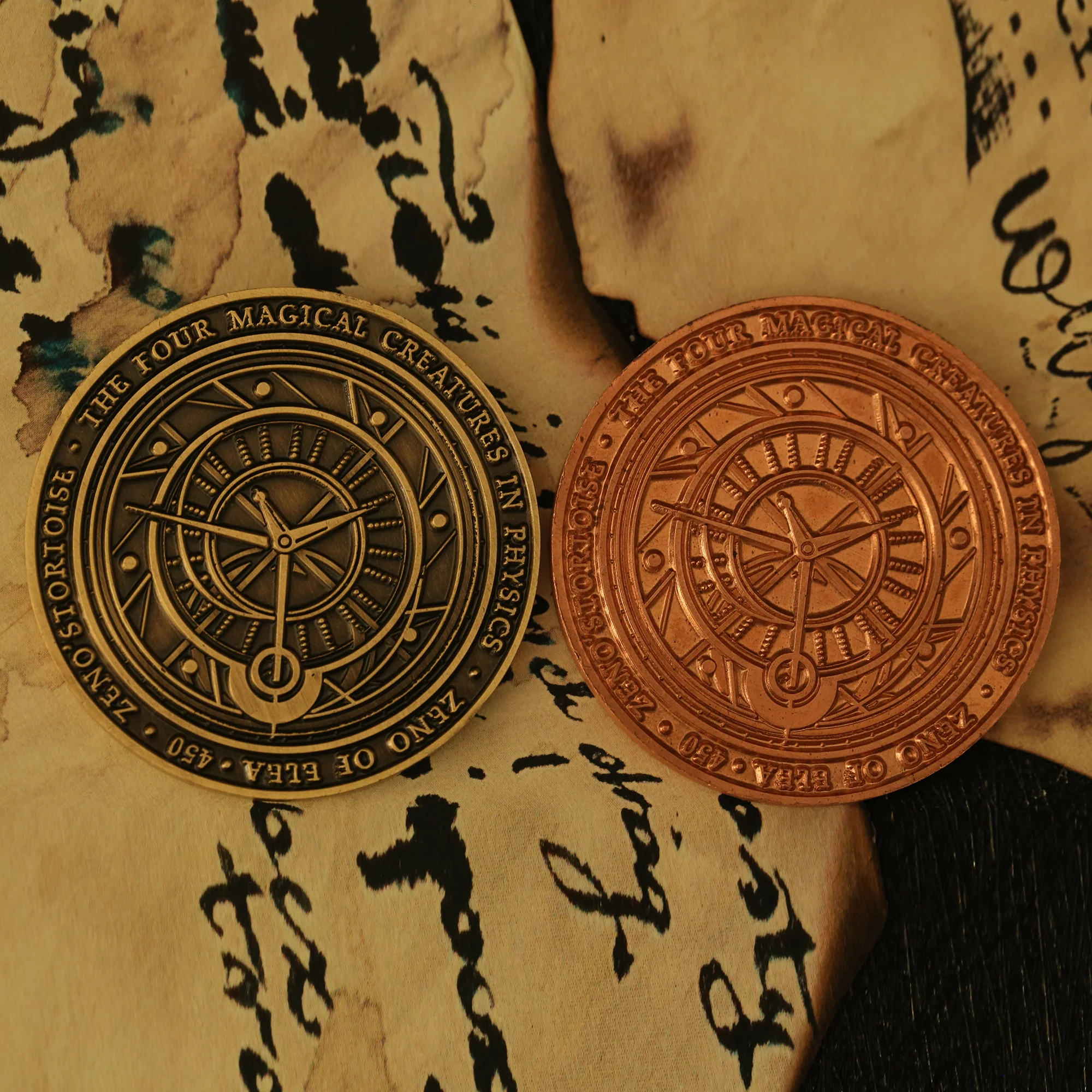 The Four Magical Creatures in Physics Collectible Metal Coins - Image 8