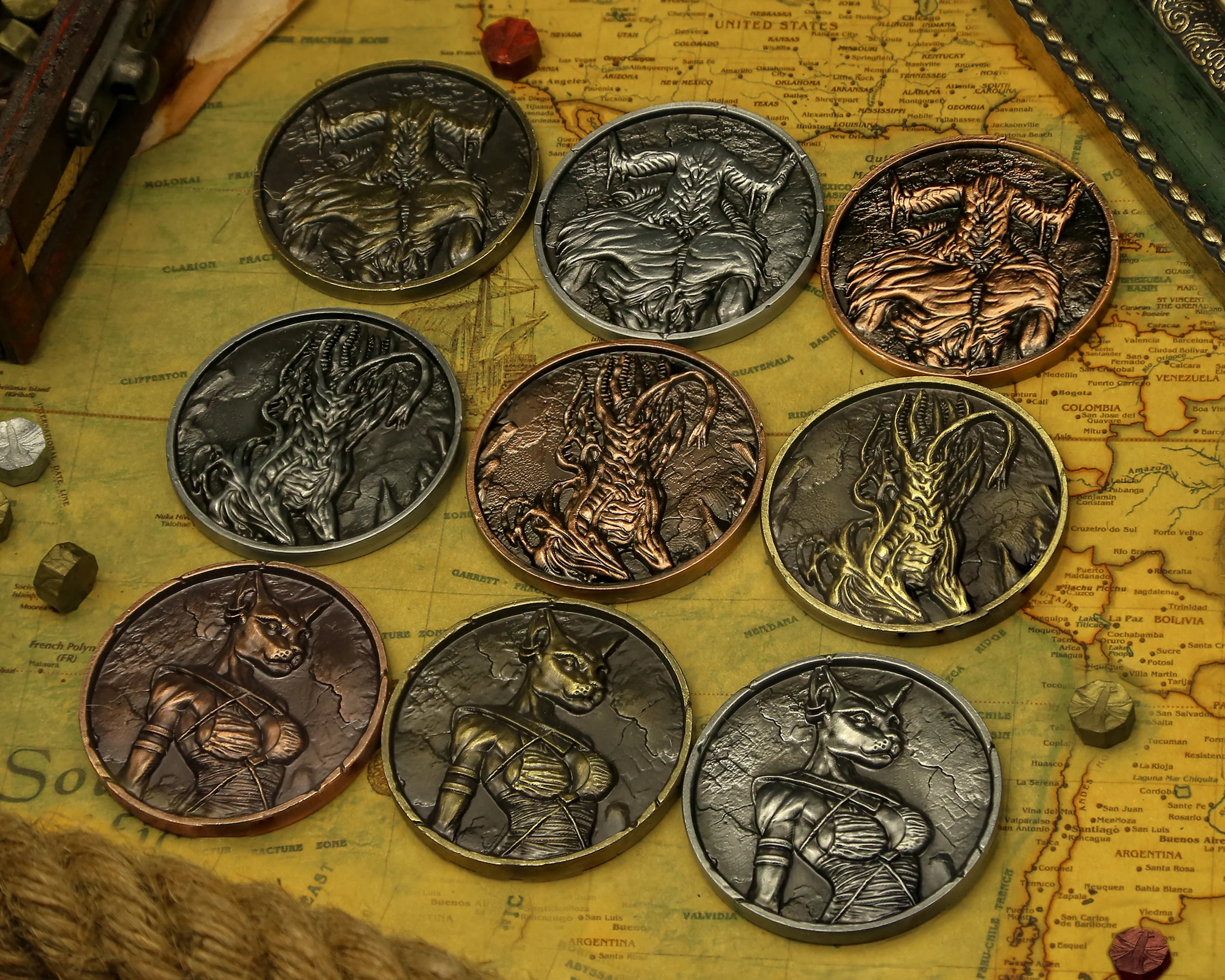 The Myth of Cthulhu Collectible Metal Coins - Image 22