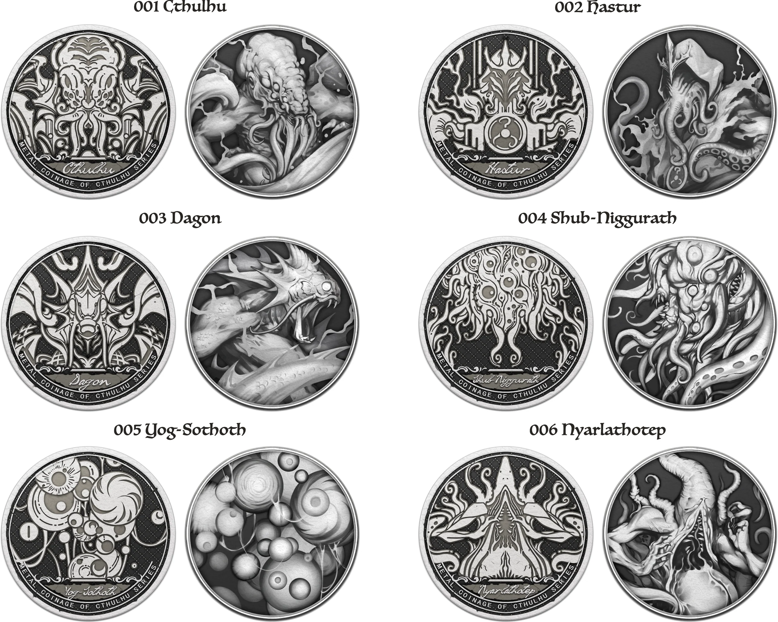 The Myth of Cthulhu Collectible Metal Coins - Image 4