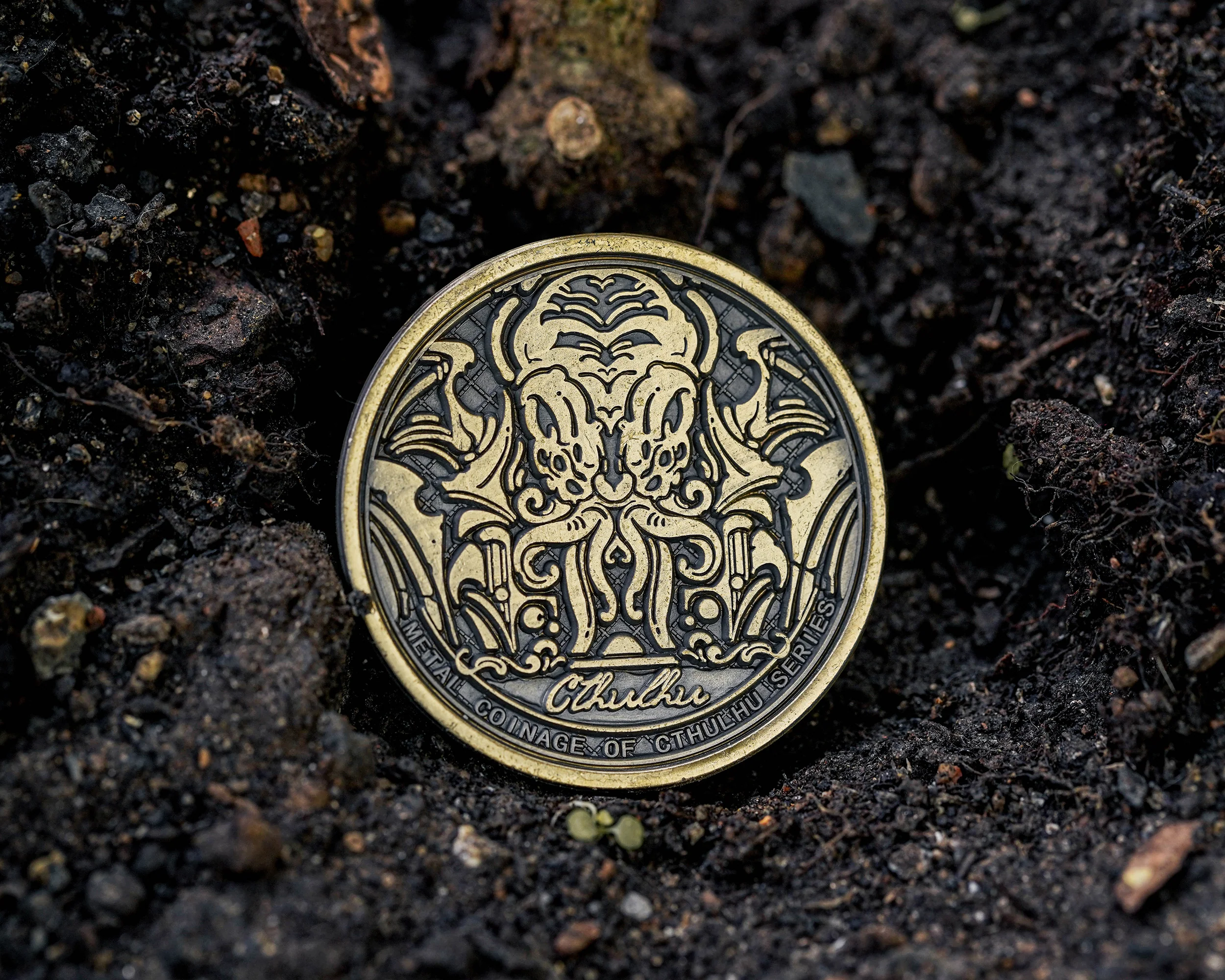 The Myth of Cthulhu Collectible Metal Coins - Image 6