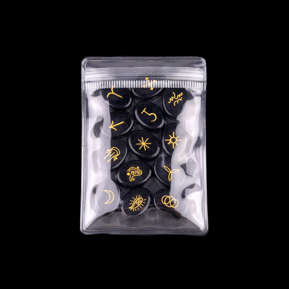 Witch's Cast Hybrid Crystal Rune Stones (13-Piece, Oval) - Image 4