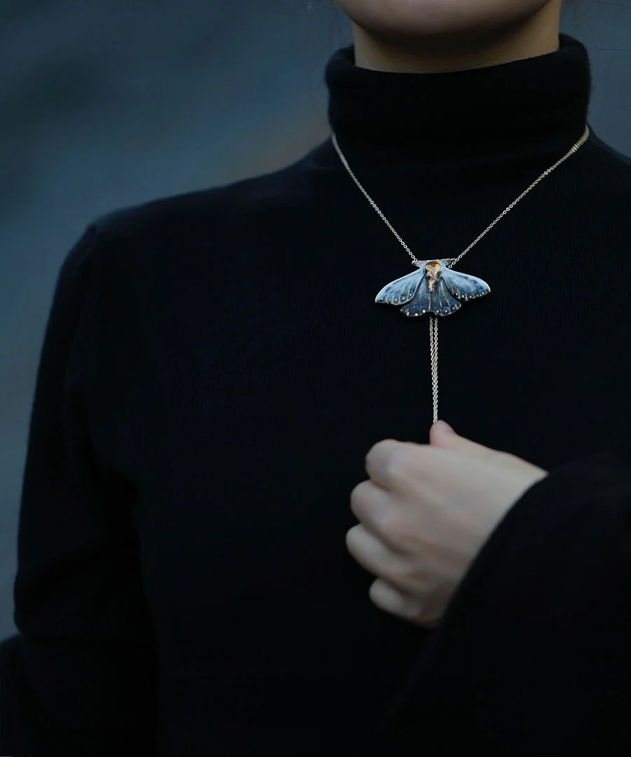 YIHE Ceramic Accessories "Blue Tiger Moth" - Image 3