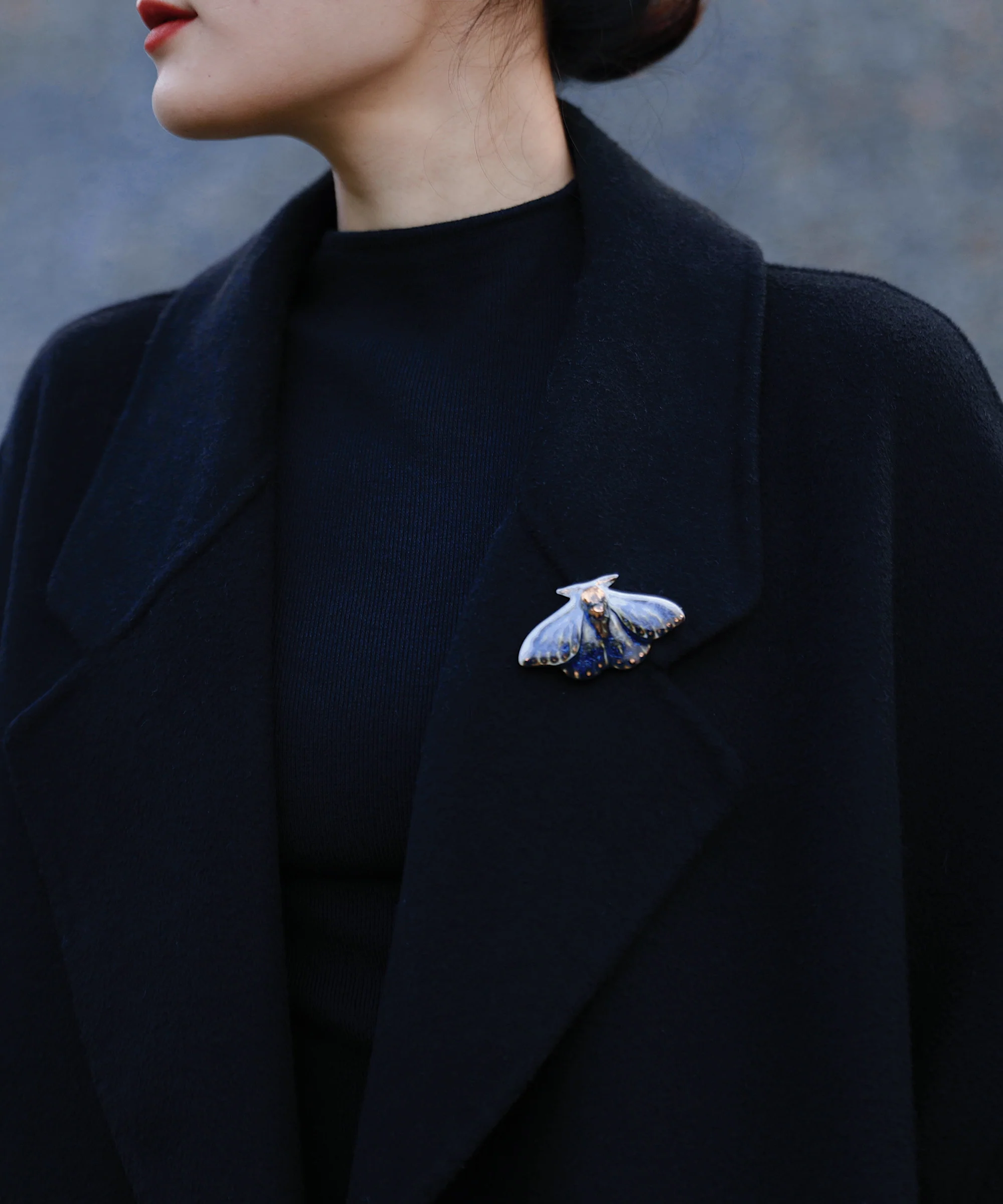 YIHE Ceramic Accessories "Blue Tiger Moth" - Image 6