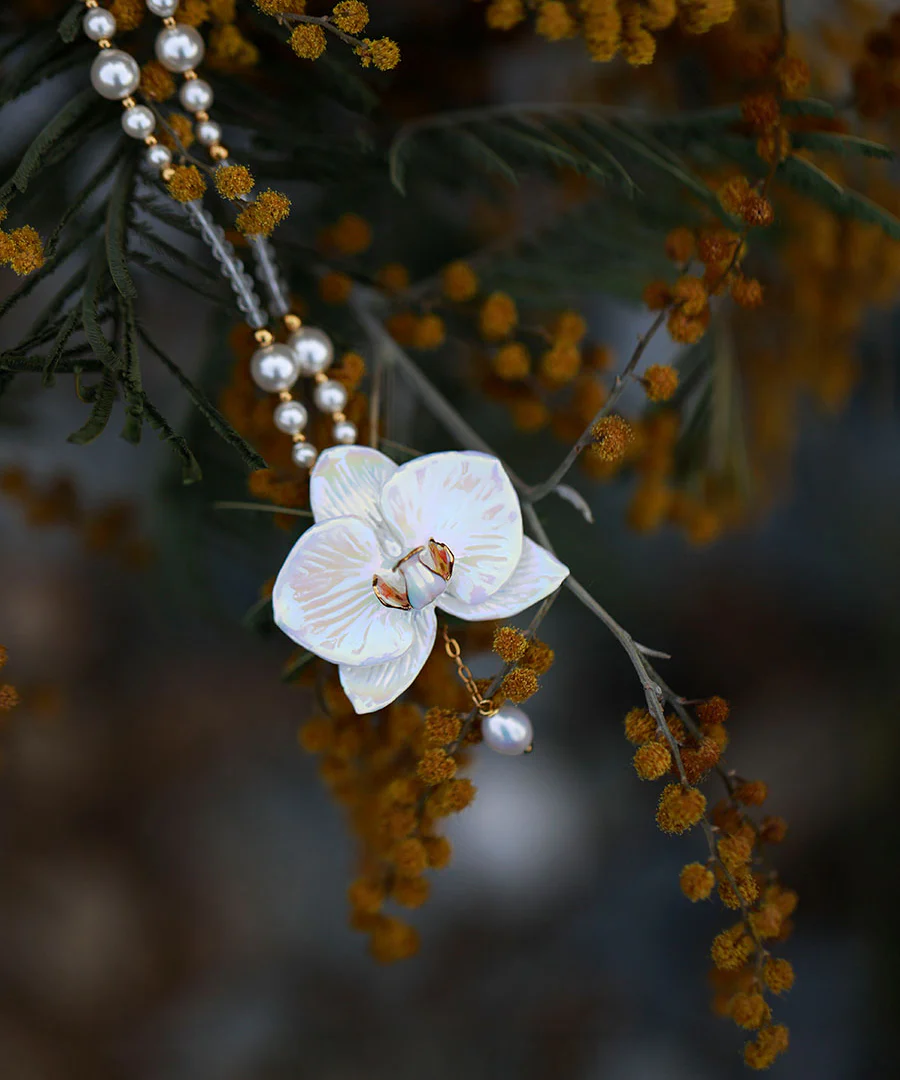 YIHE Ceramic Accessories "Moth Orchid" - Image 12