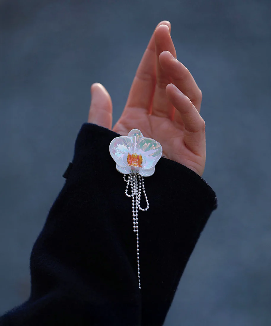 YIHE Ceramic Accessories "Moth Orchid" - Image 3