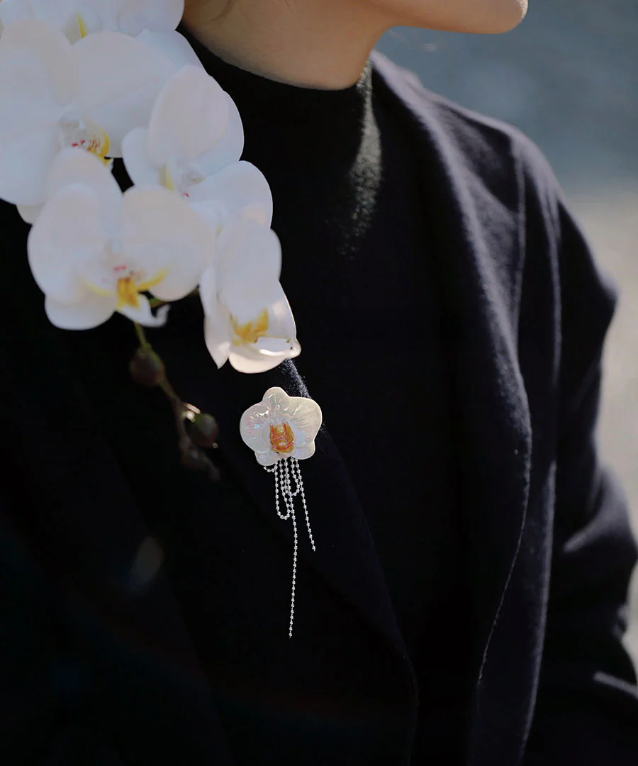 YIHE Ceramic Accessories "Moth Orchid" - Image 4