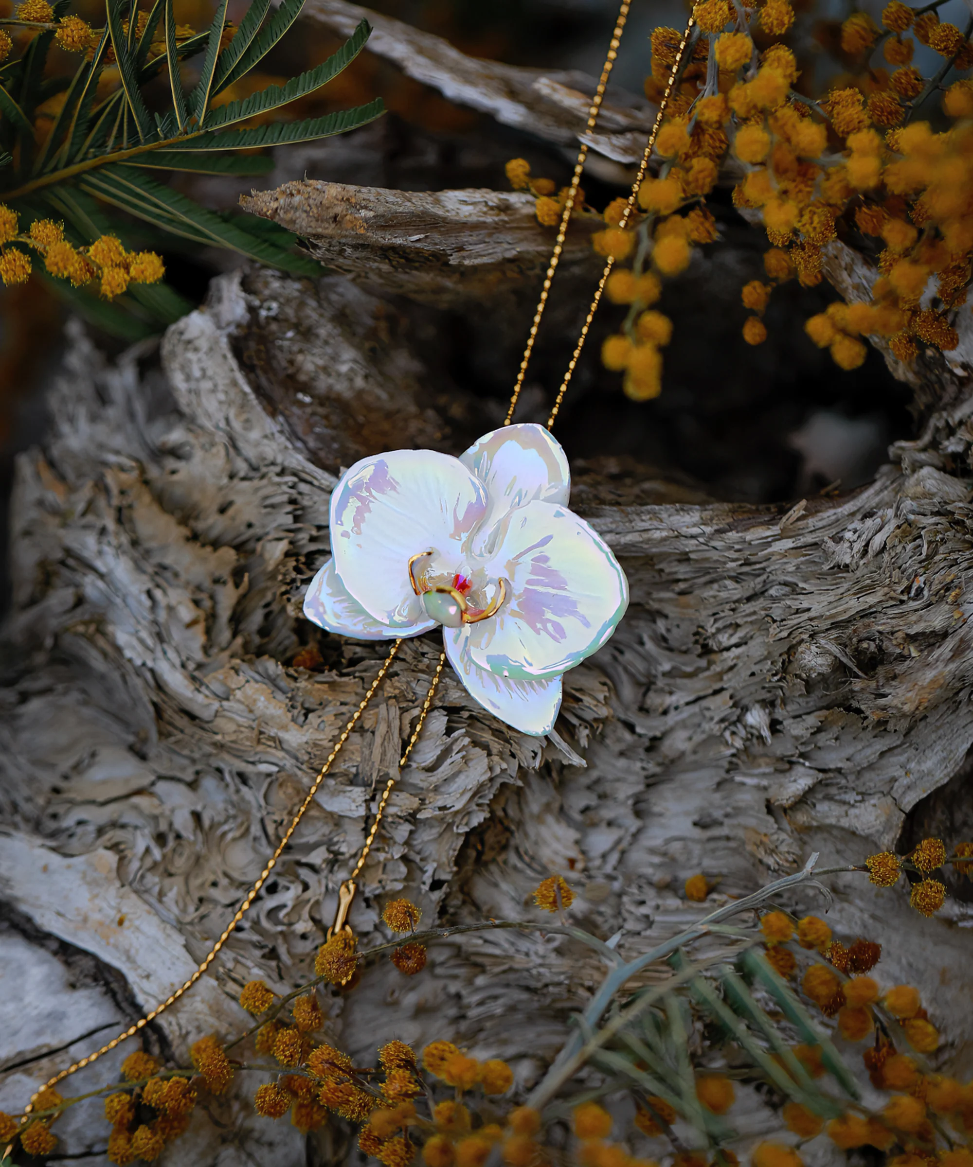 YIHE Ceramic Accessories "Moth Orchid" - Image 7