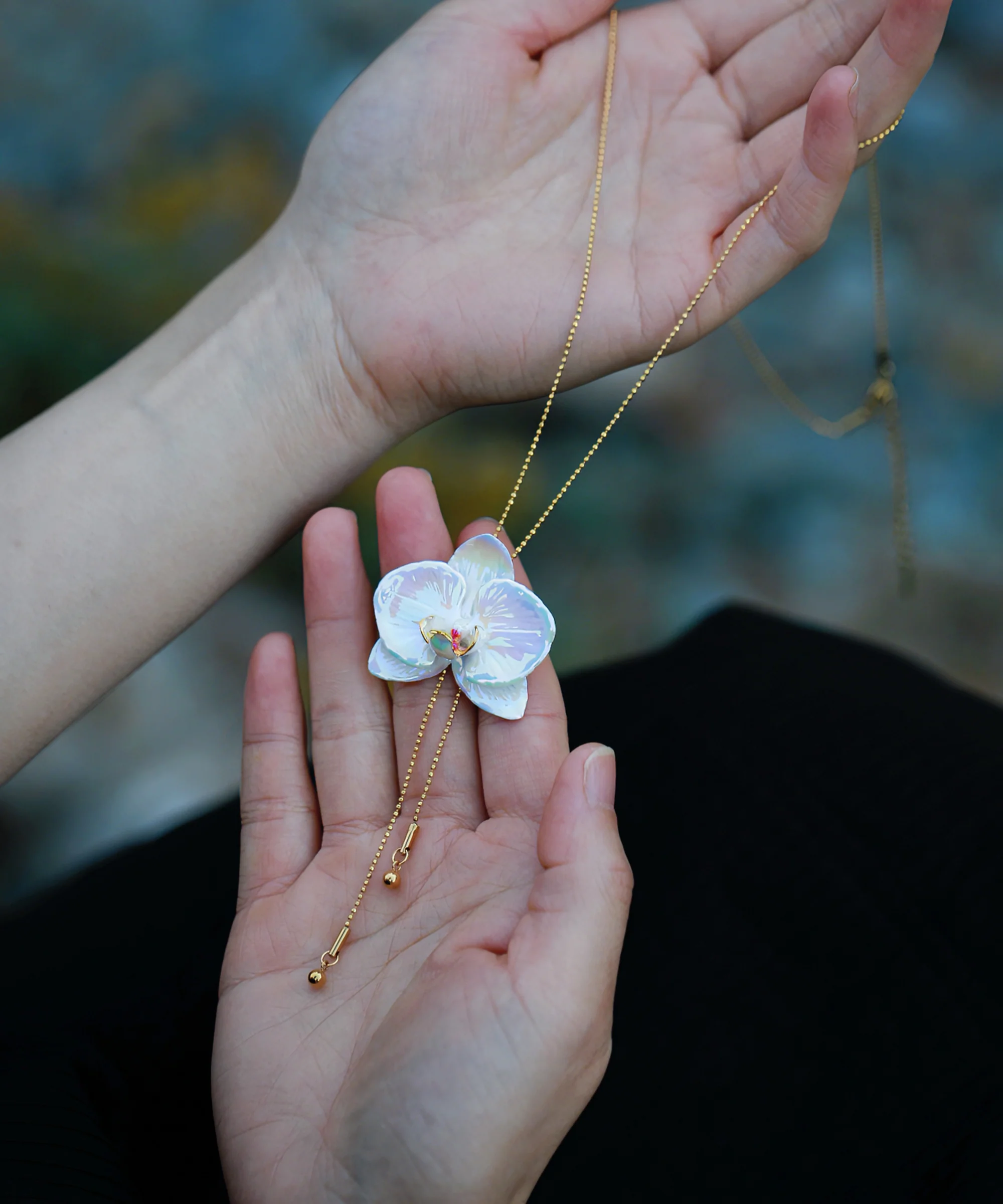 YIHE Ceramic Accessories "Moth Orchid" - Image 8