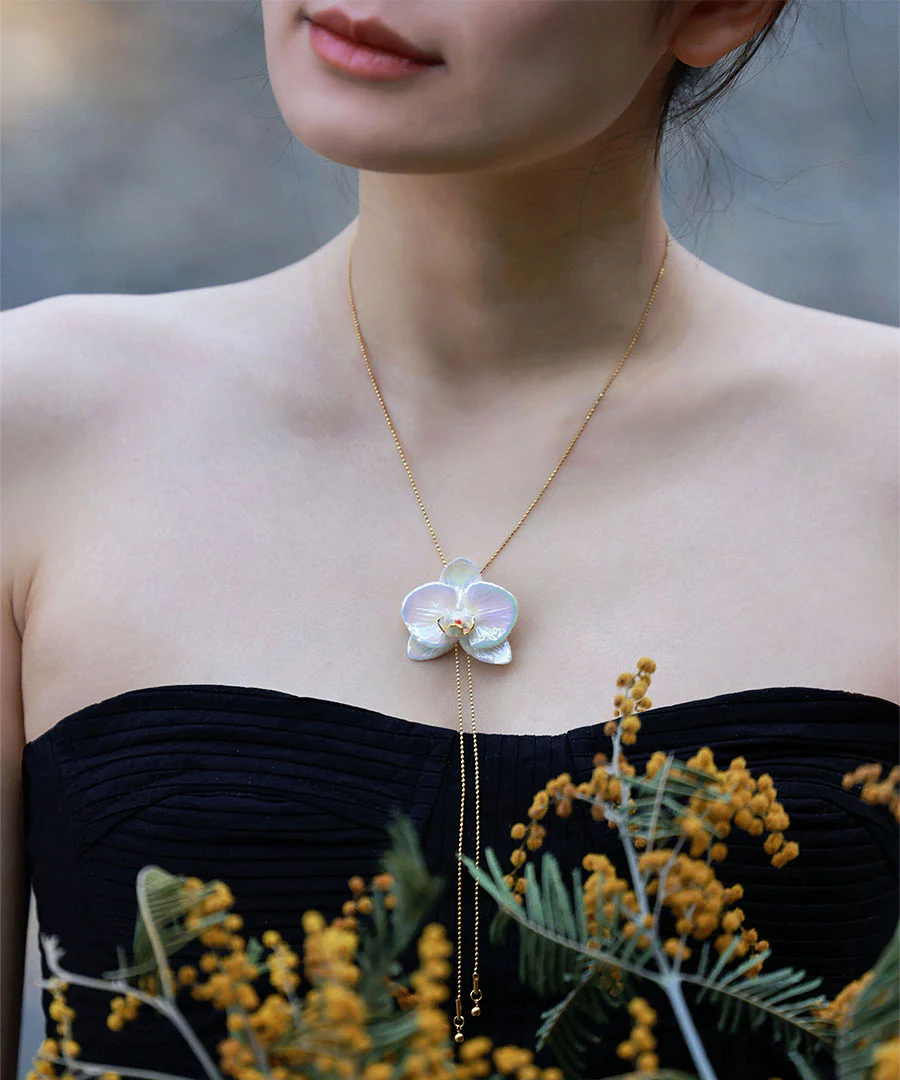 YIHE Ceramic Accessories "Moth Orchid" - Image 9