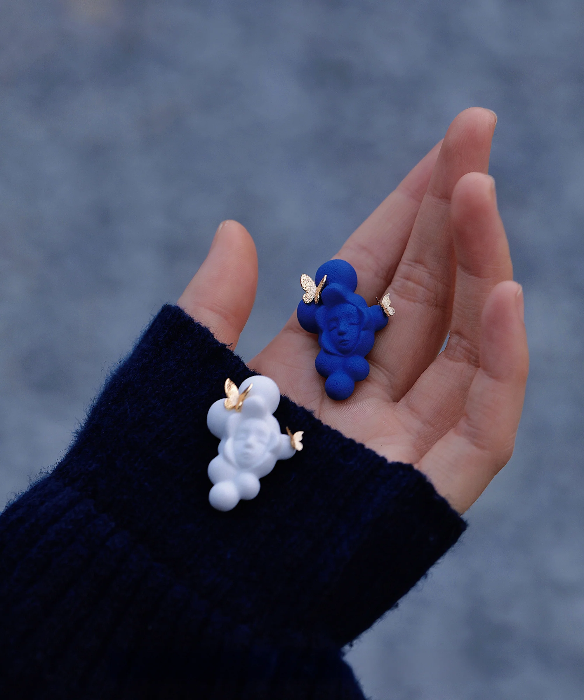 YIHE Ceramic Brooches "Cloud Cradle" - Image 2