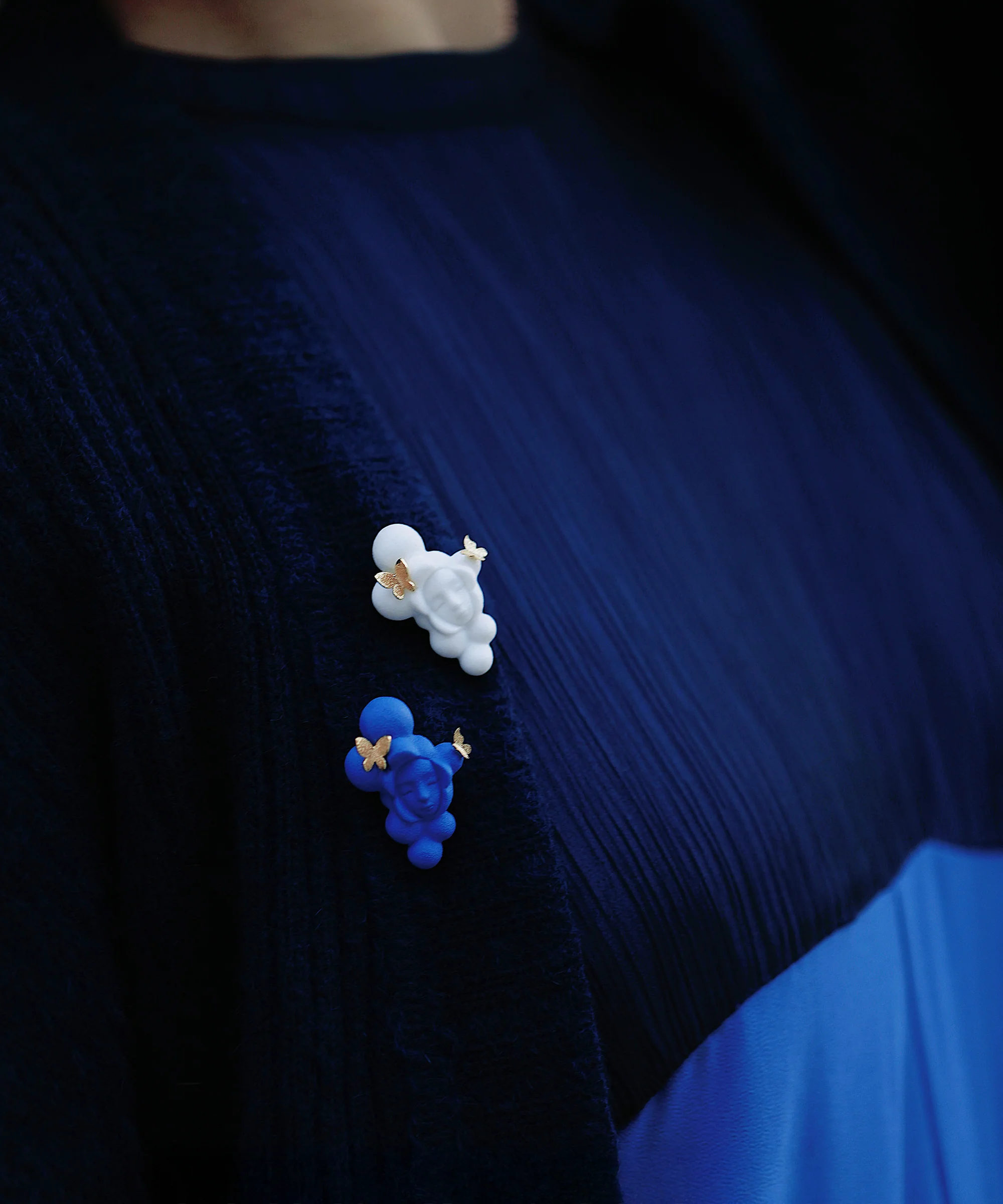 YIHE Ceramic Brooches "Cloud Cradle" - Image 5