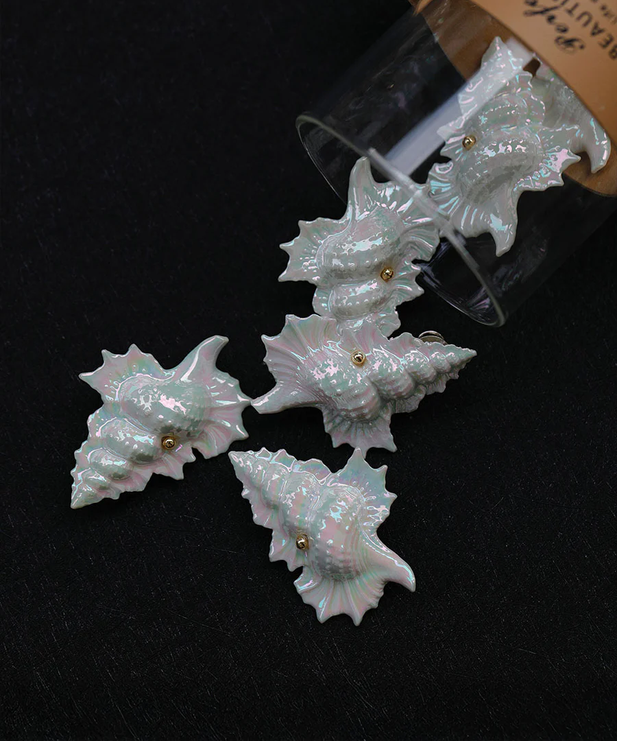 YIHE Ceramic Brooches "Conch" - Image 2