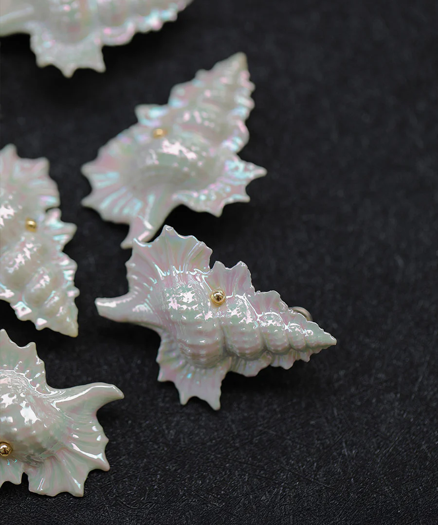 YIHE Ceramic Brooches "Conch" - Image 5