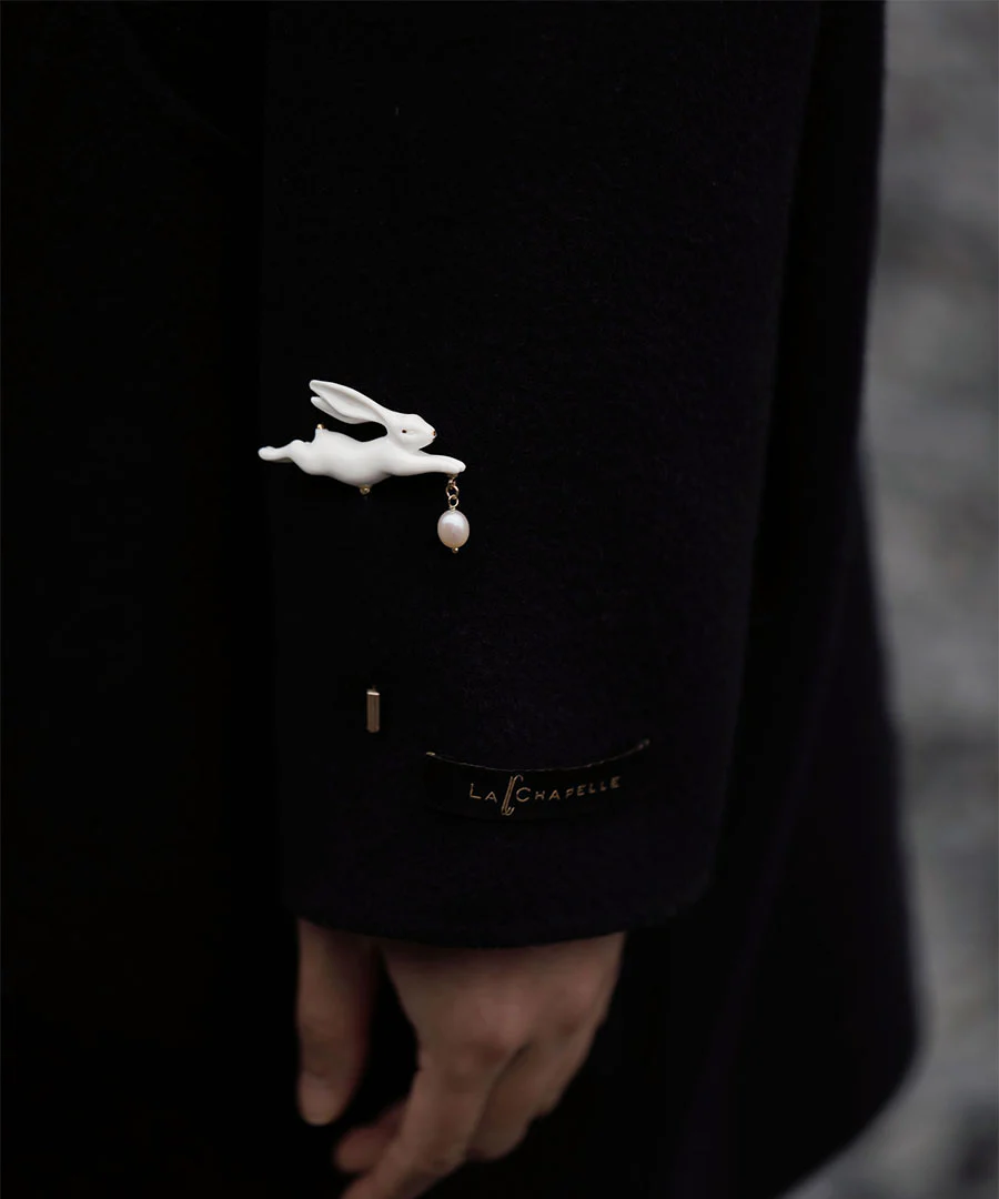 YIHE Ceramic Brooches "Rabbit" - Image 8