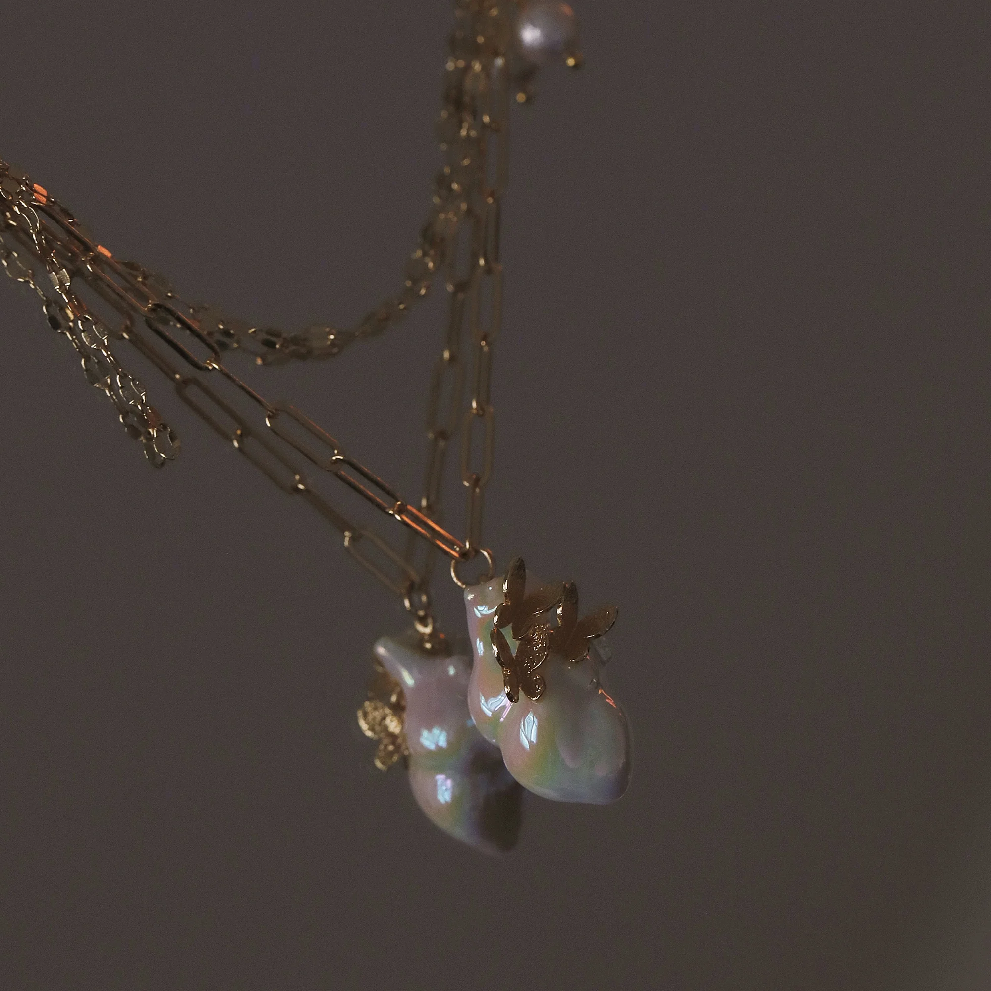 YIHE Ceramic Necklace "Butterflies in My Heart" - Image 3