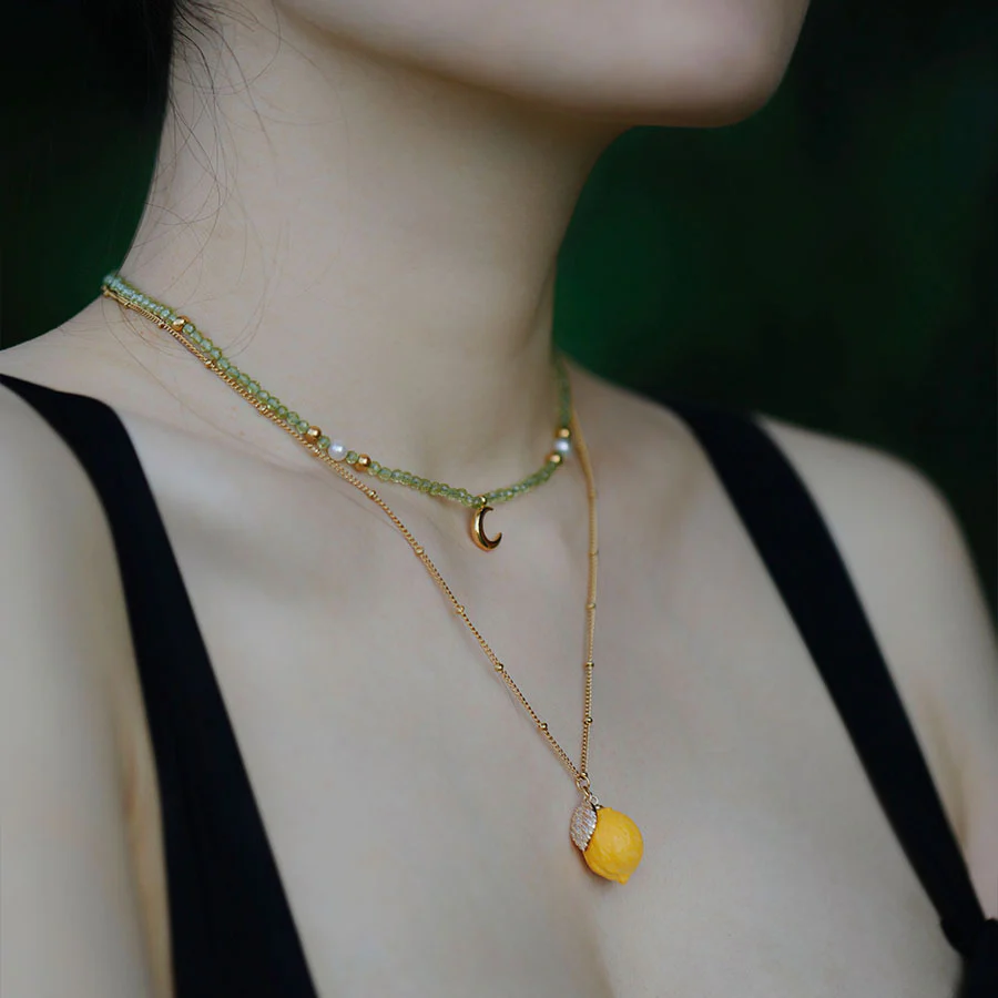YIHE Ceramic Necklace "Lemoon" - Image 3
