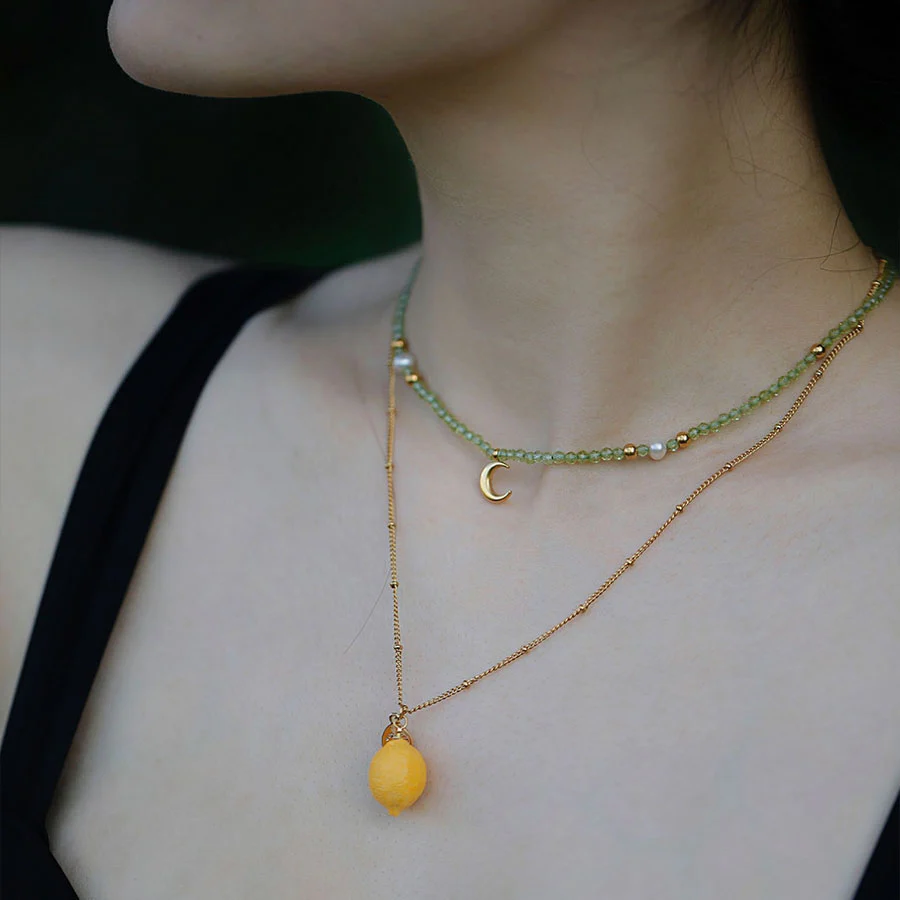 YIHE Ceramic Necklace "Lemoon" - Image 5