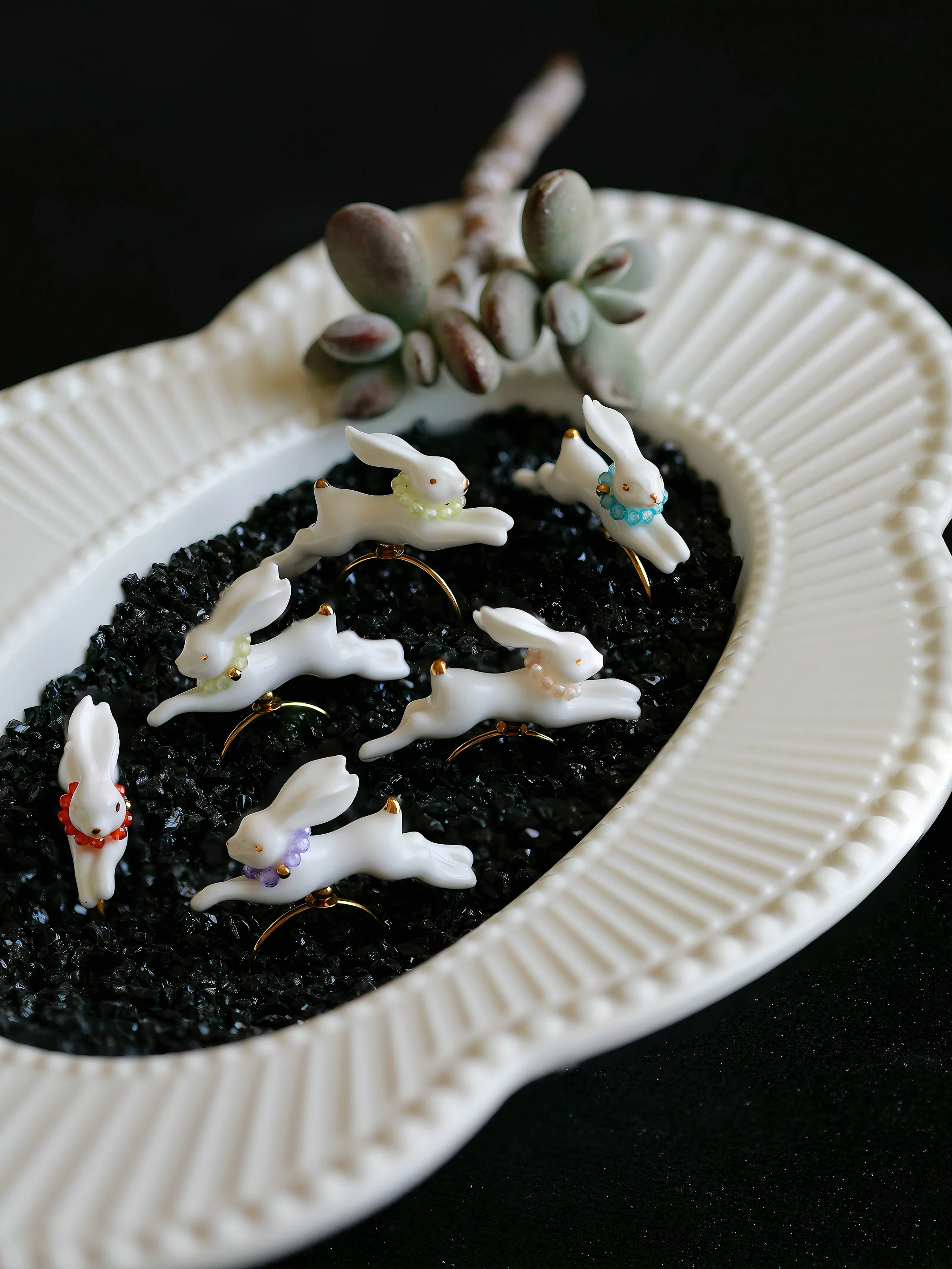 YIHE Ceramic Rings "Rainbow Rabbit" - Image 14