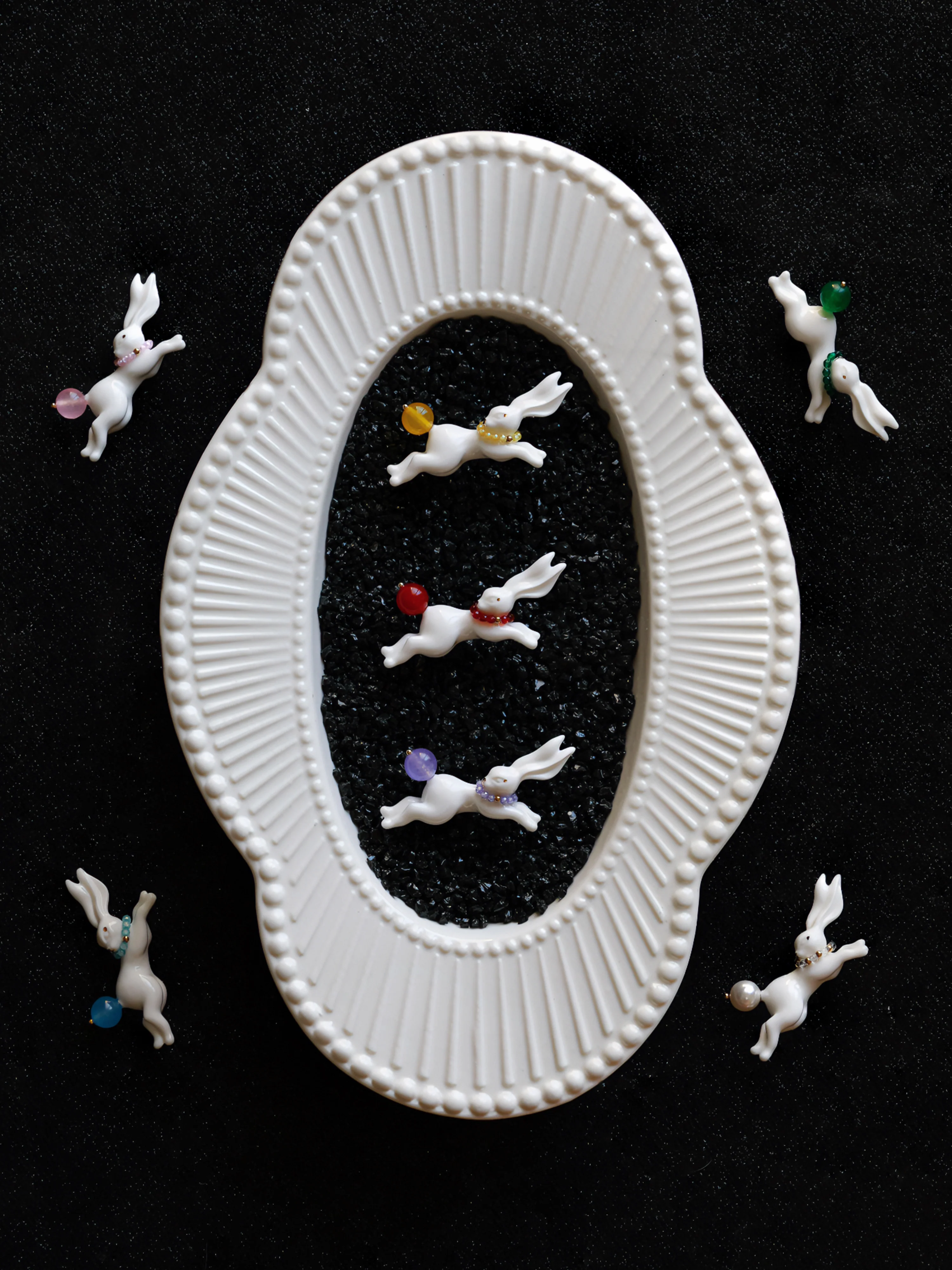 YIHE Ceramic Rings "Rainbow Rabbit" - Image 16