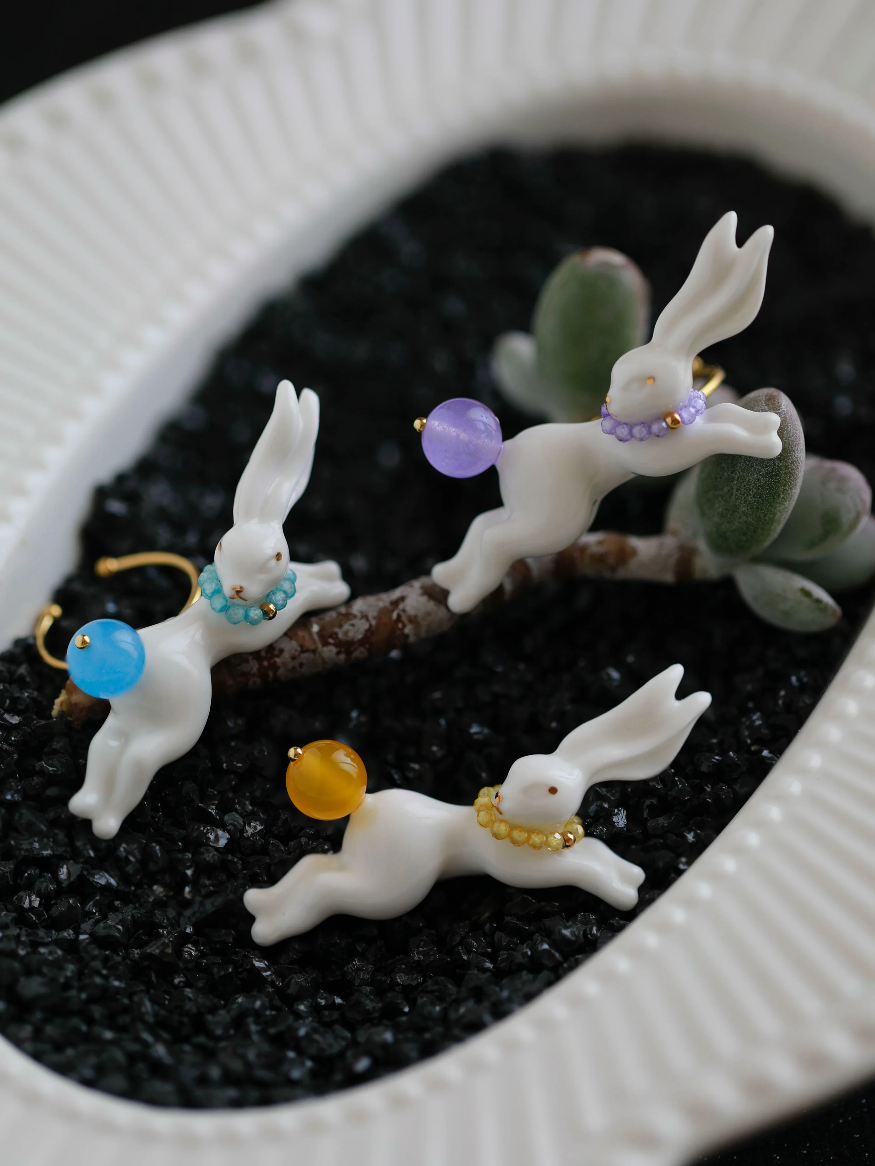 YIHE Ceramic Rings "Rainbow Rabbit" - Image 17