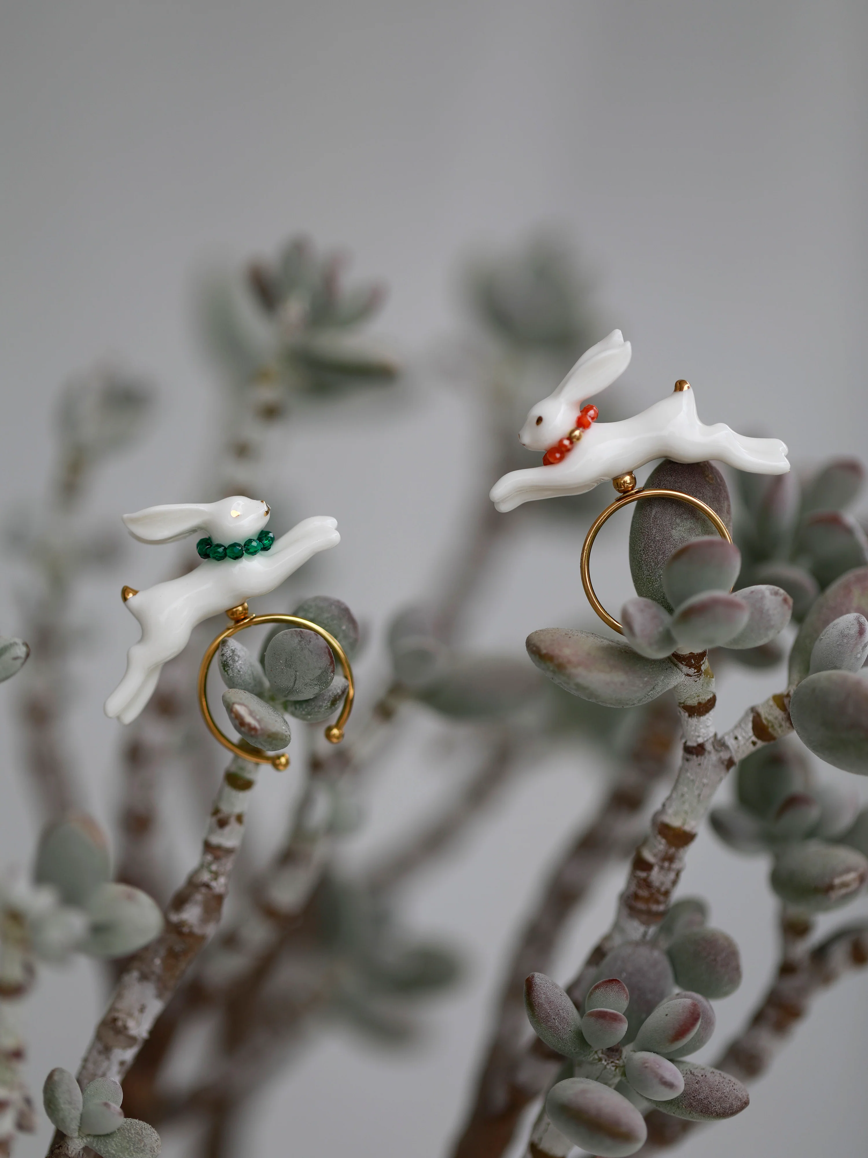 YIHE Ceramic Rings "Rainbow Rabbit" - Image 6