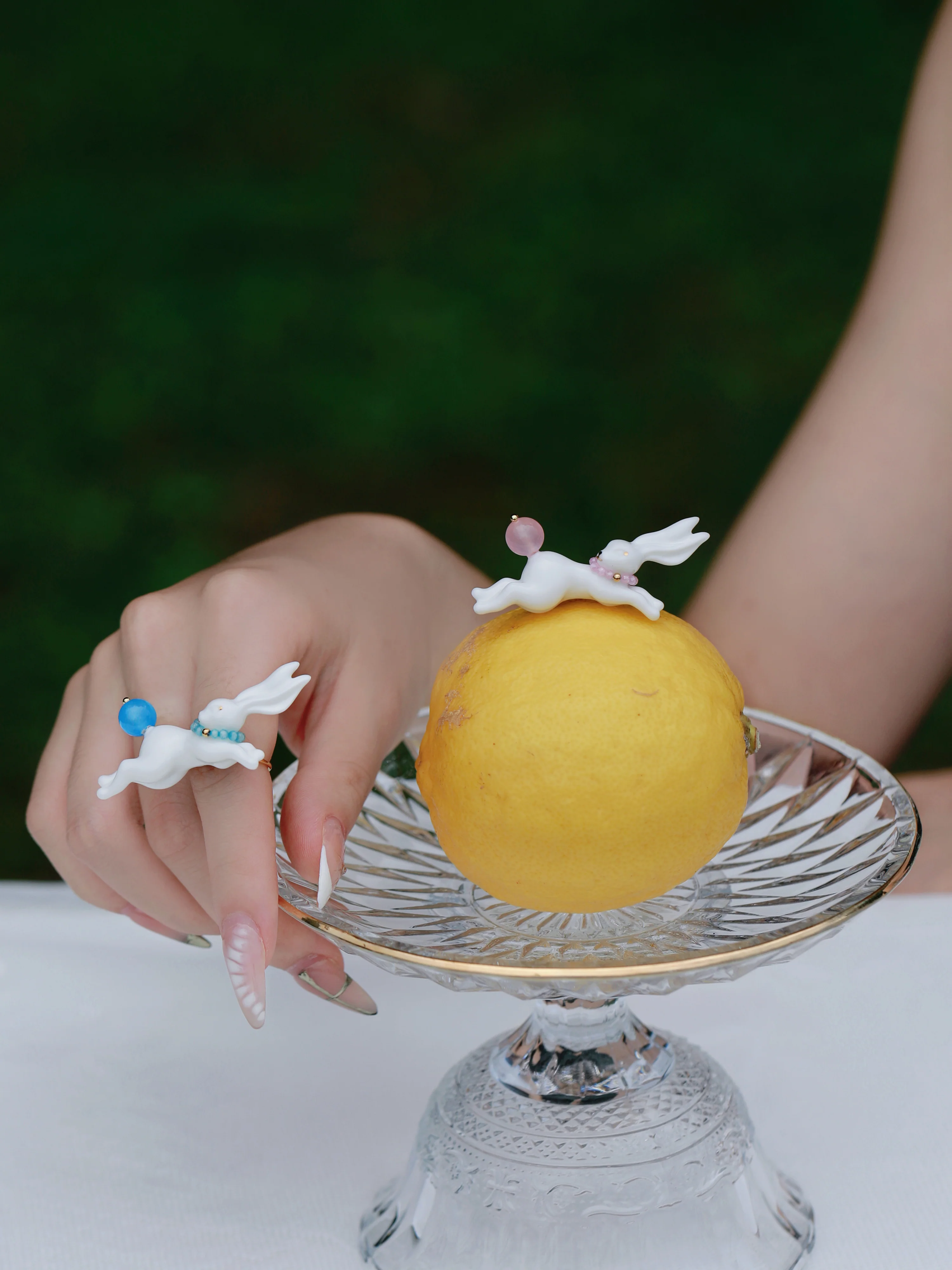 YIHE Ceramic Rings "Rainbow Rabbit" - Image 9
