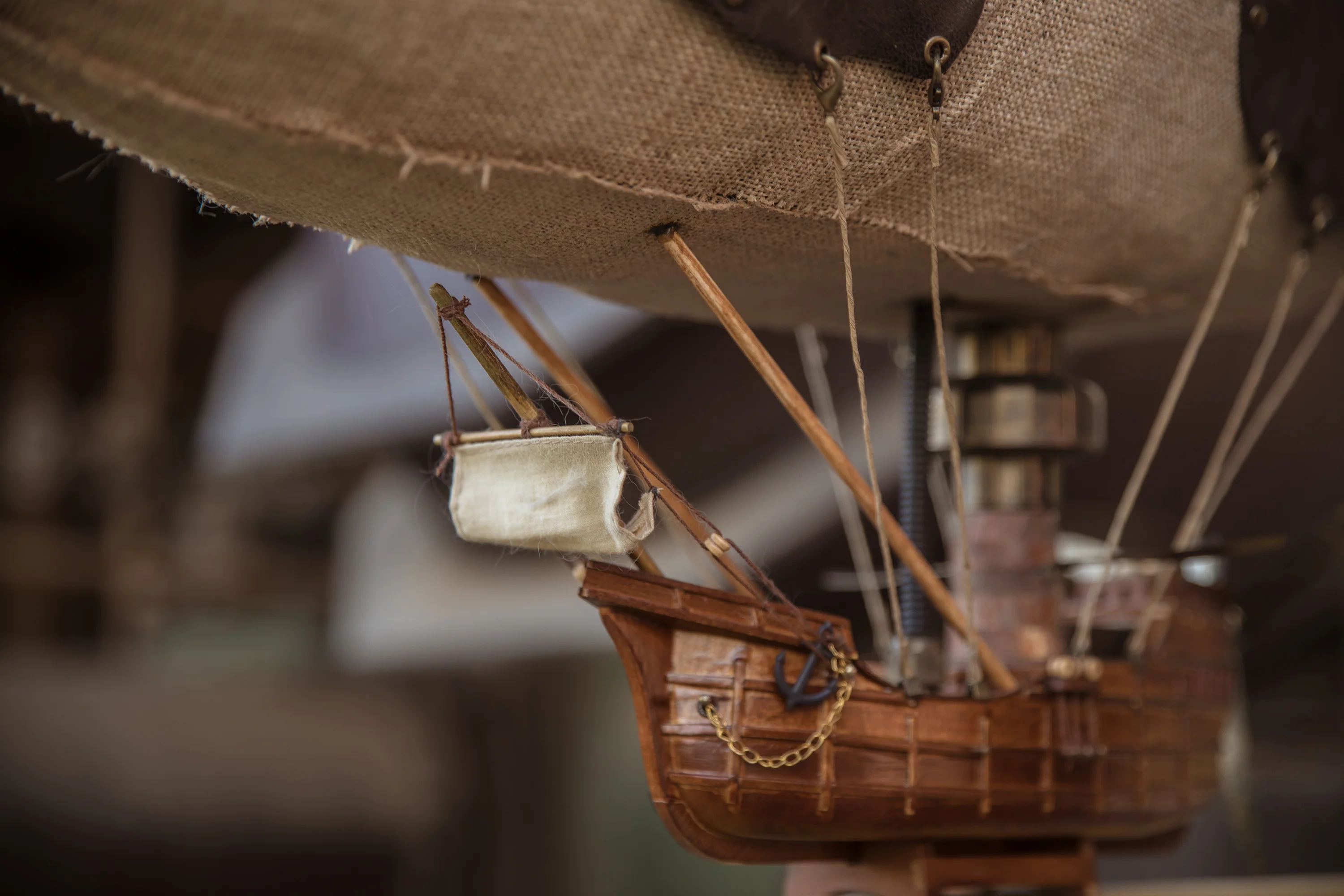 "Zeppelin" Handcrafted Steampunk Airship Model - Image 3