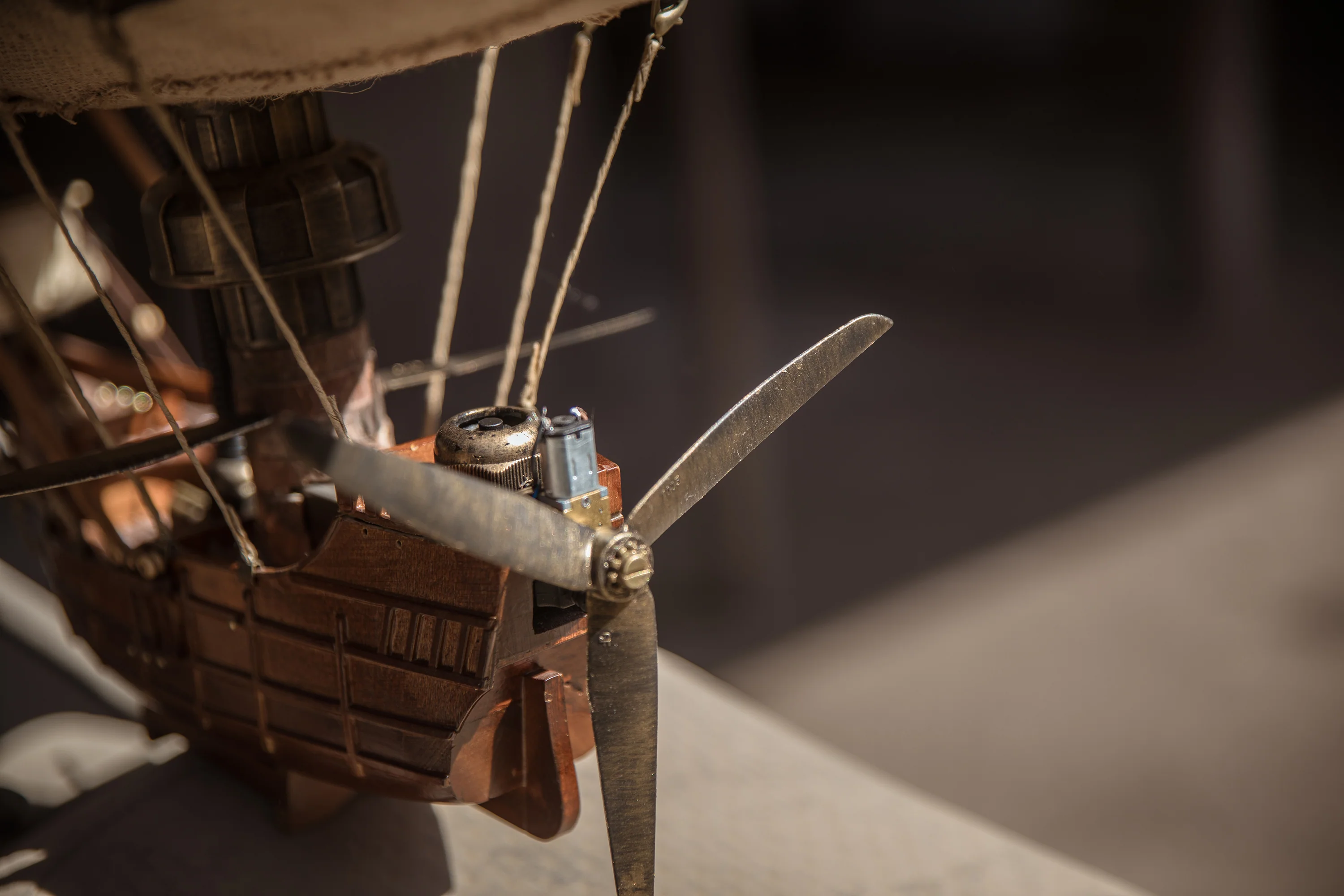 "Zeppelin" Handcrafted Steampunk Airship Model - Image 6